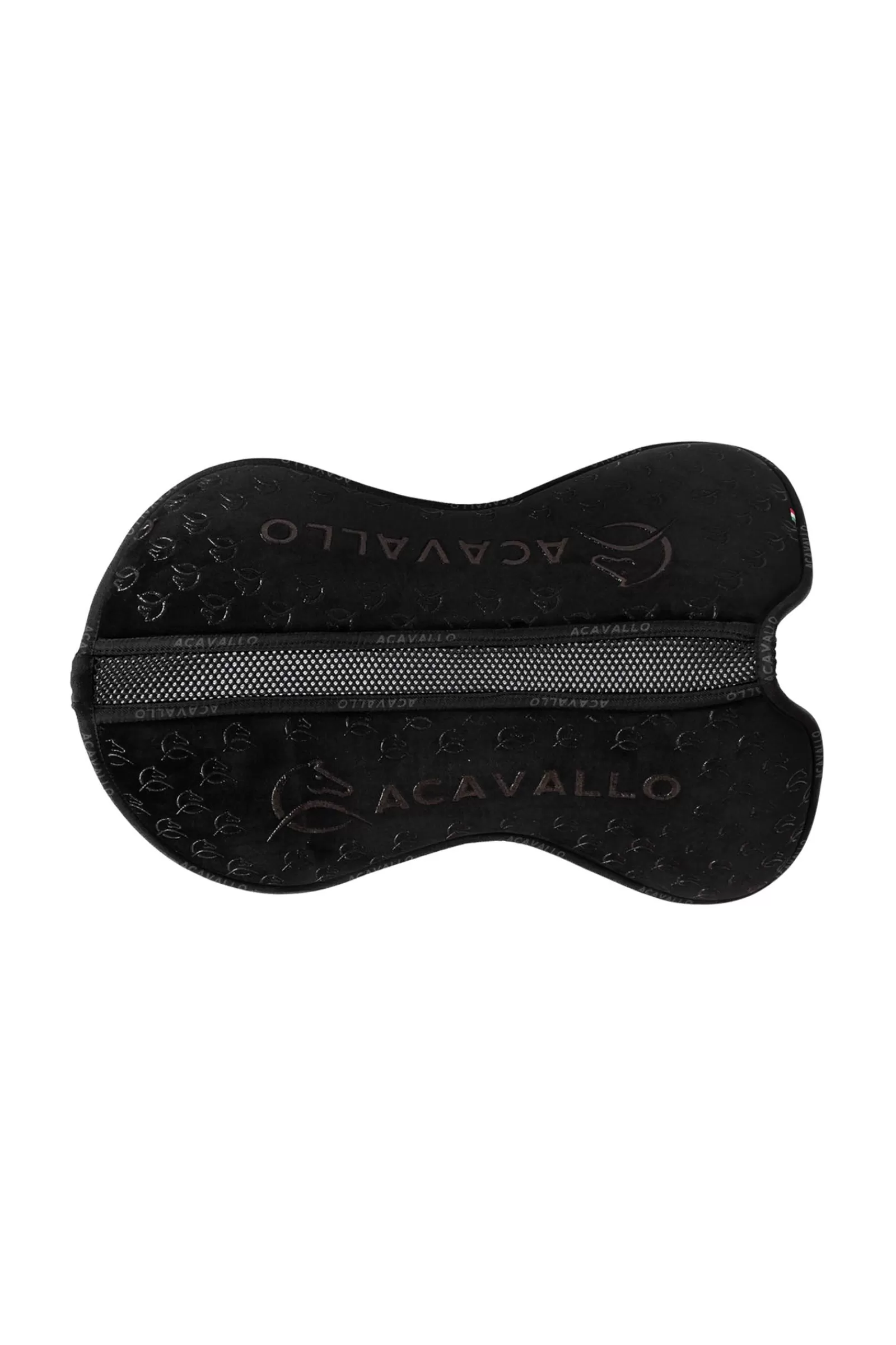 acavallo Alzapaletta/Salvagarrese | Sottosella In Memory Foam Spine Free Close Contact Con Presa In Silicone Black