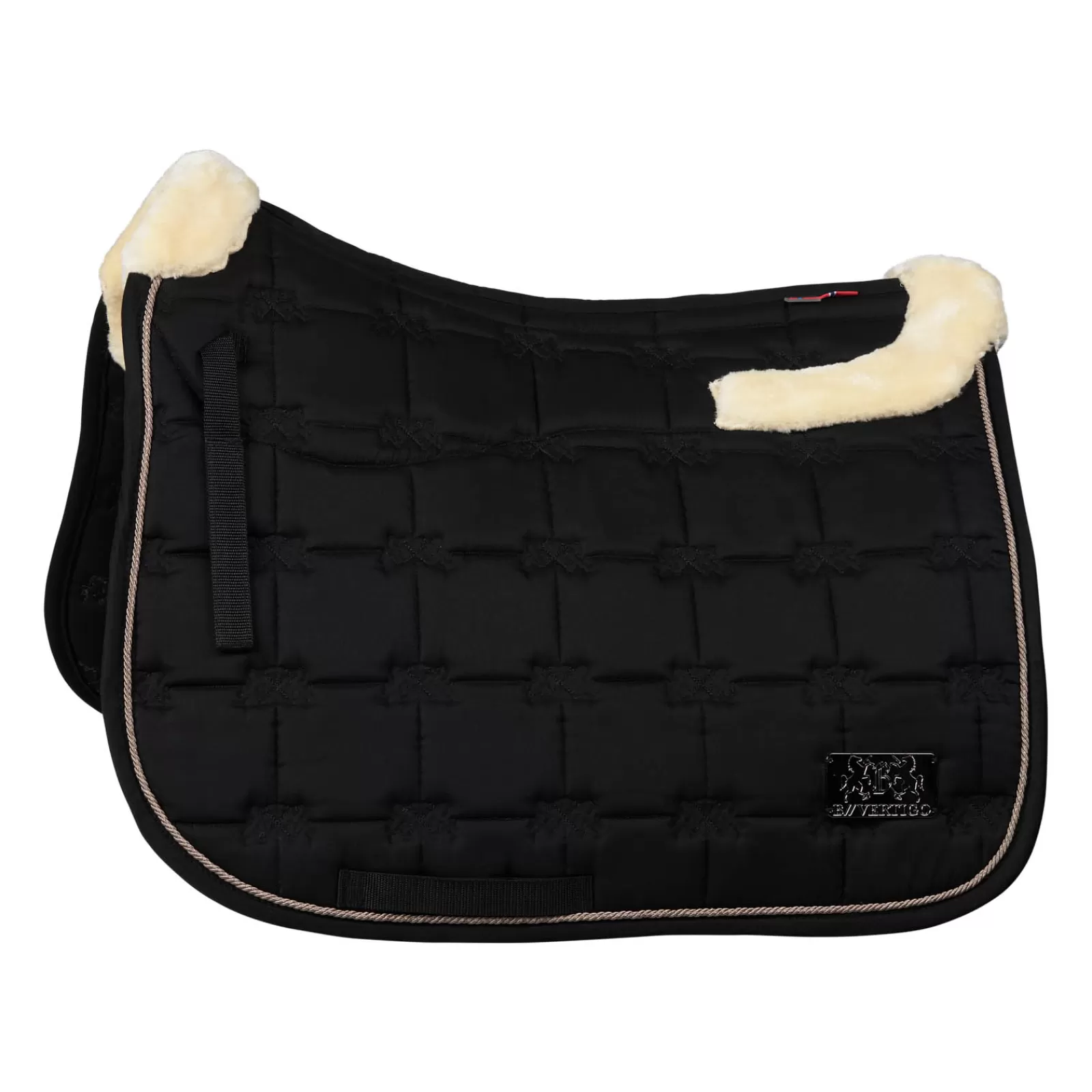 bvertigo Dressursjabraker | B Vertigo Alaska Sottosella Da Dressage Con Finitura In Pelliccia Sintetica Nero