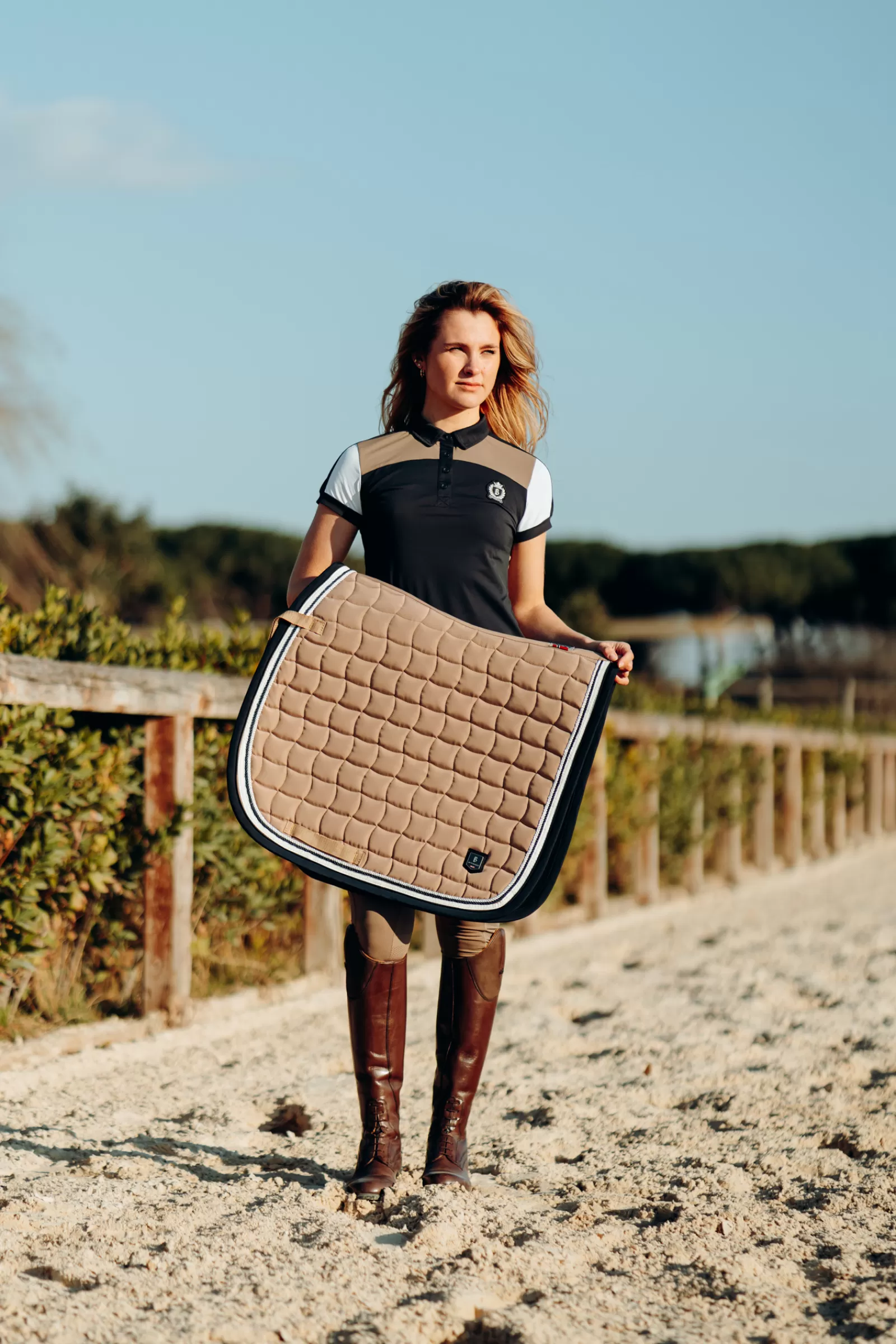 bvertigo Dressursjabraker | B Vertigo Cameron Sottosella Da Dressage Con Finitura In Cordoncino Fossil Brown