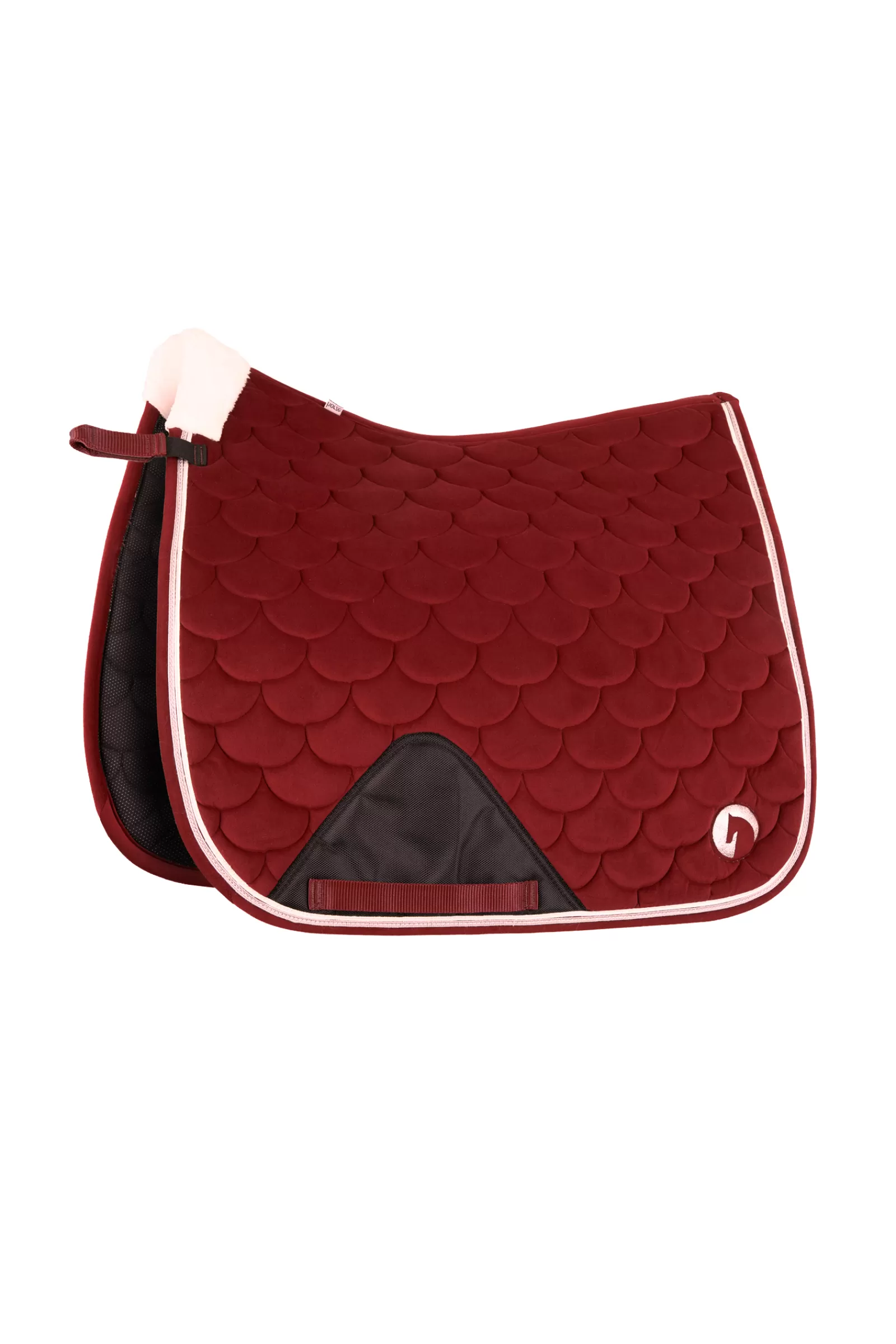 * Dressursjabraker | B Vertigo Geneva Sottosella Da Dressage Con Pelliccia Ecologica Merlot Wine Red