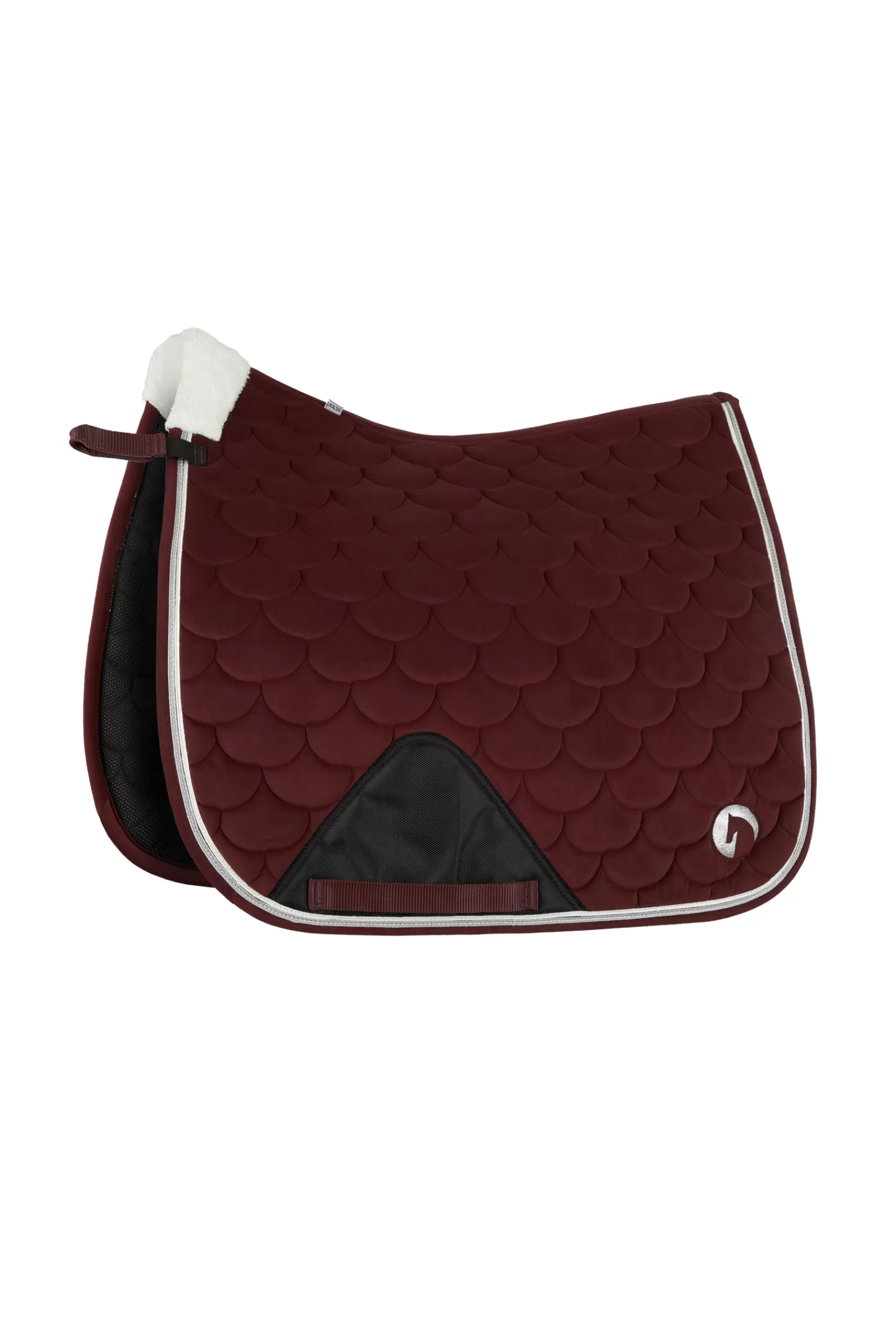 * Dressursjabraker | B Vertigo Geneva Sottosella Da Dressage Con Pelliccia Ecologica Merlot Wine Red