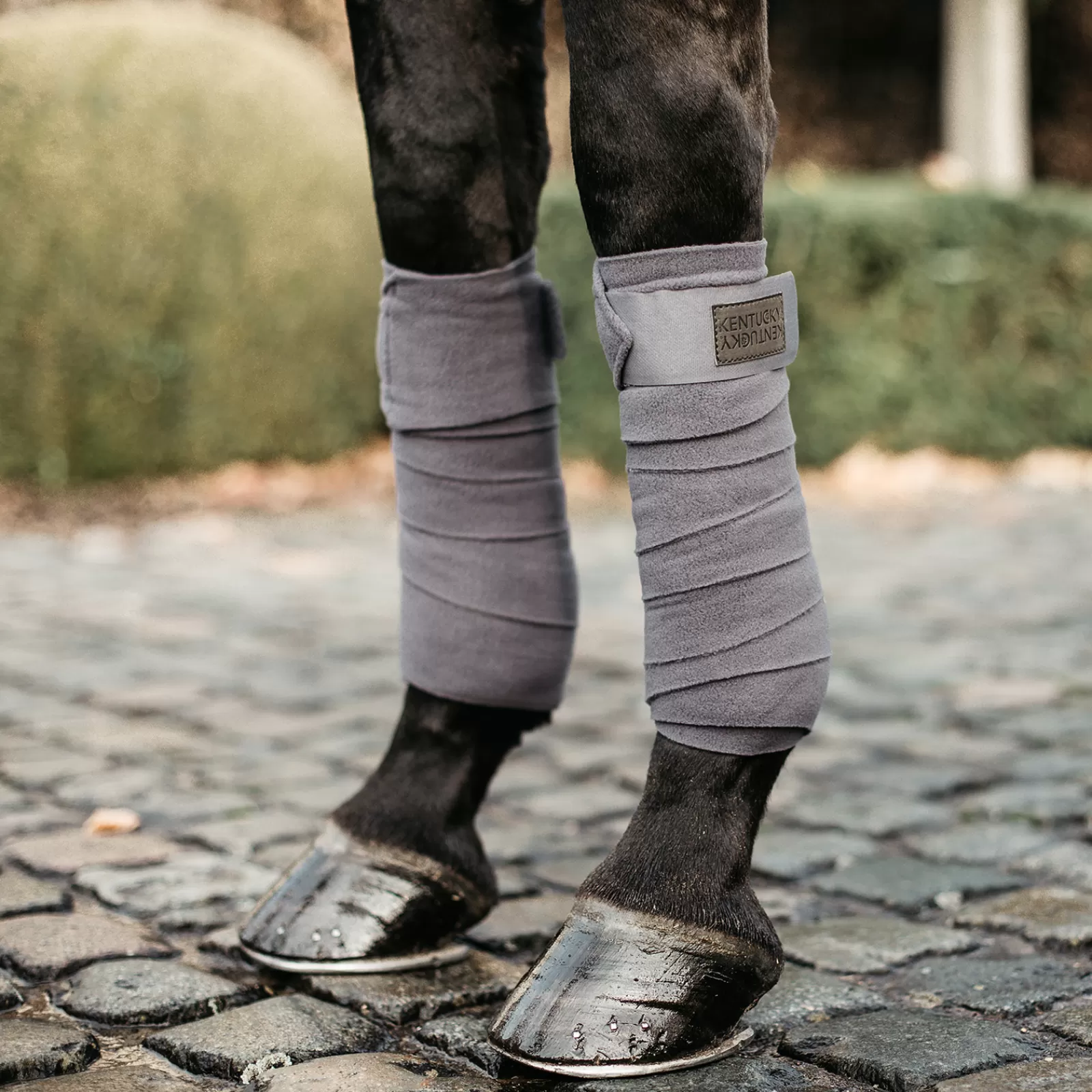kentucky Fasce | Bende In Pile Polare Horsewear (Set Di 4) Grey