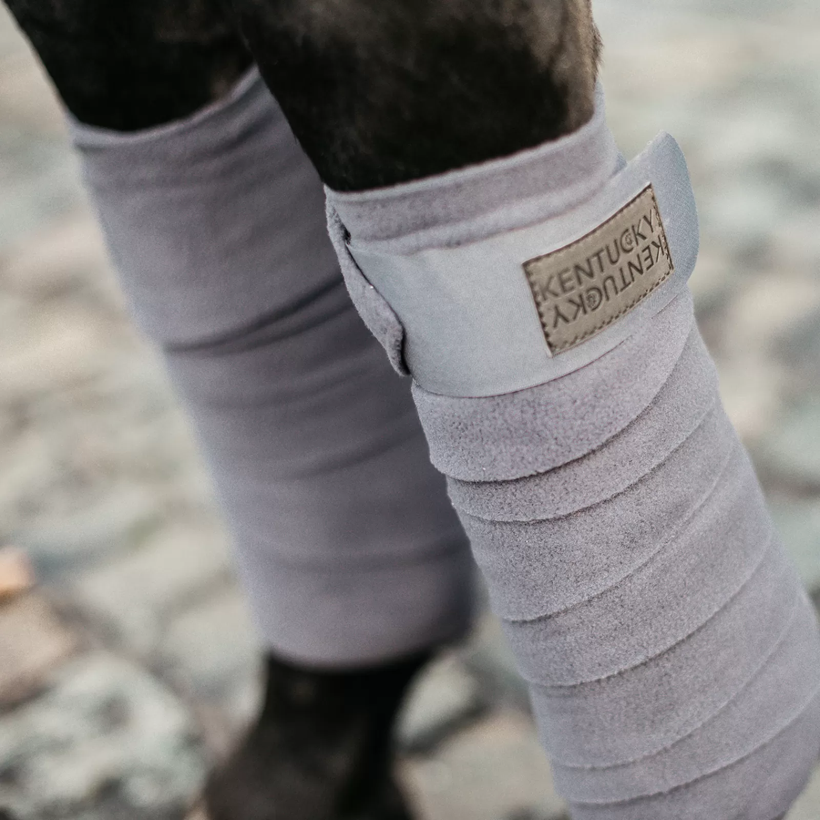 kentucky Fasce | Bende In Pile Polare Horsewear (Set Di 4) Grey