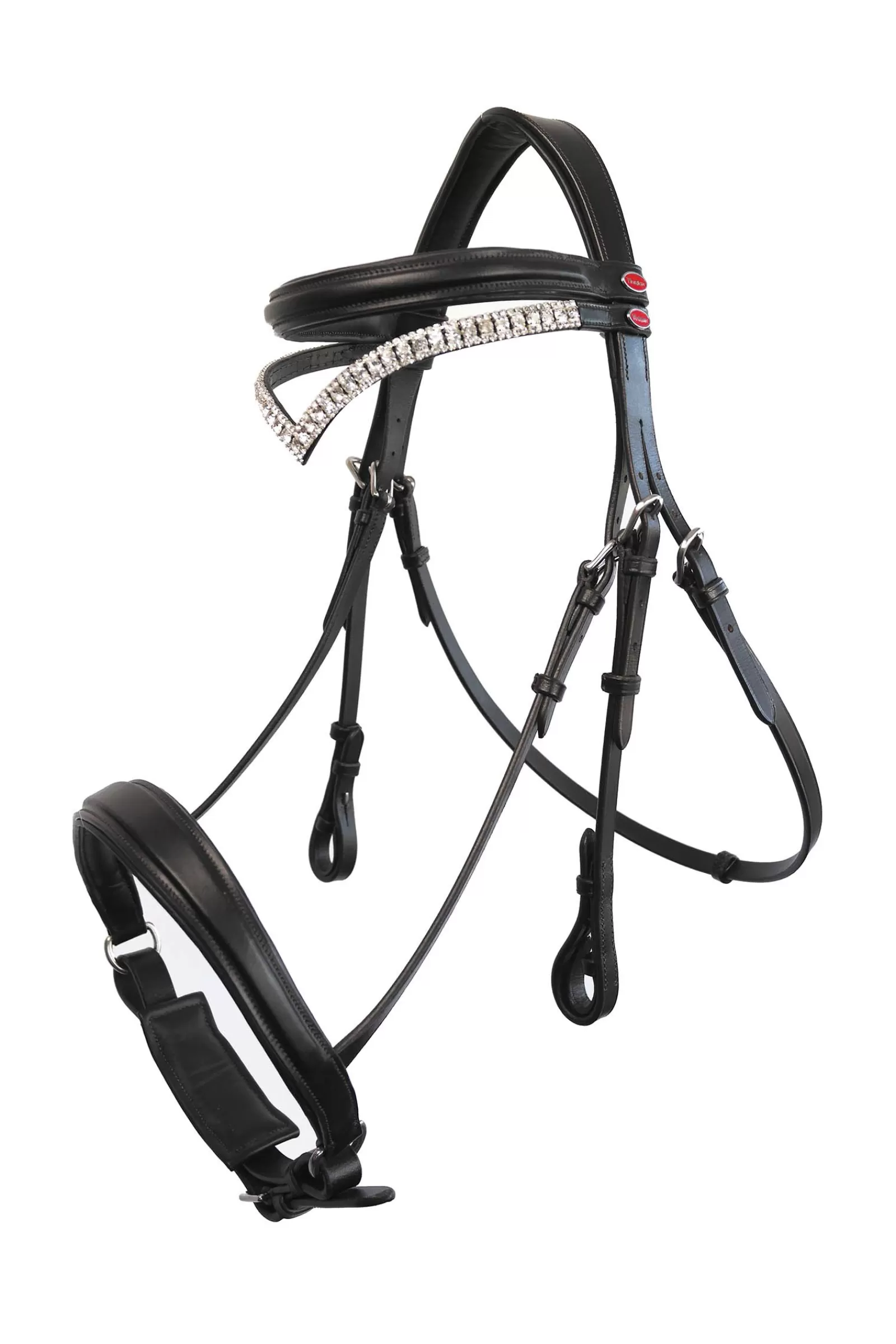 johnwhitaker Briglie E Chiudibocca | Briglia Snaffle John Whitaker Lynton Con Fascia Di Riserva Black