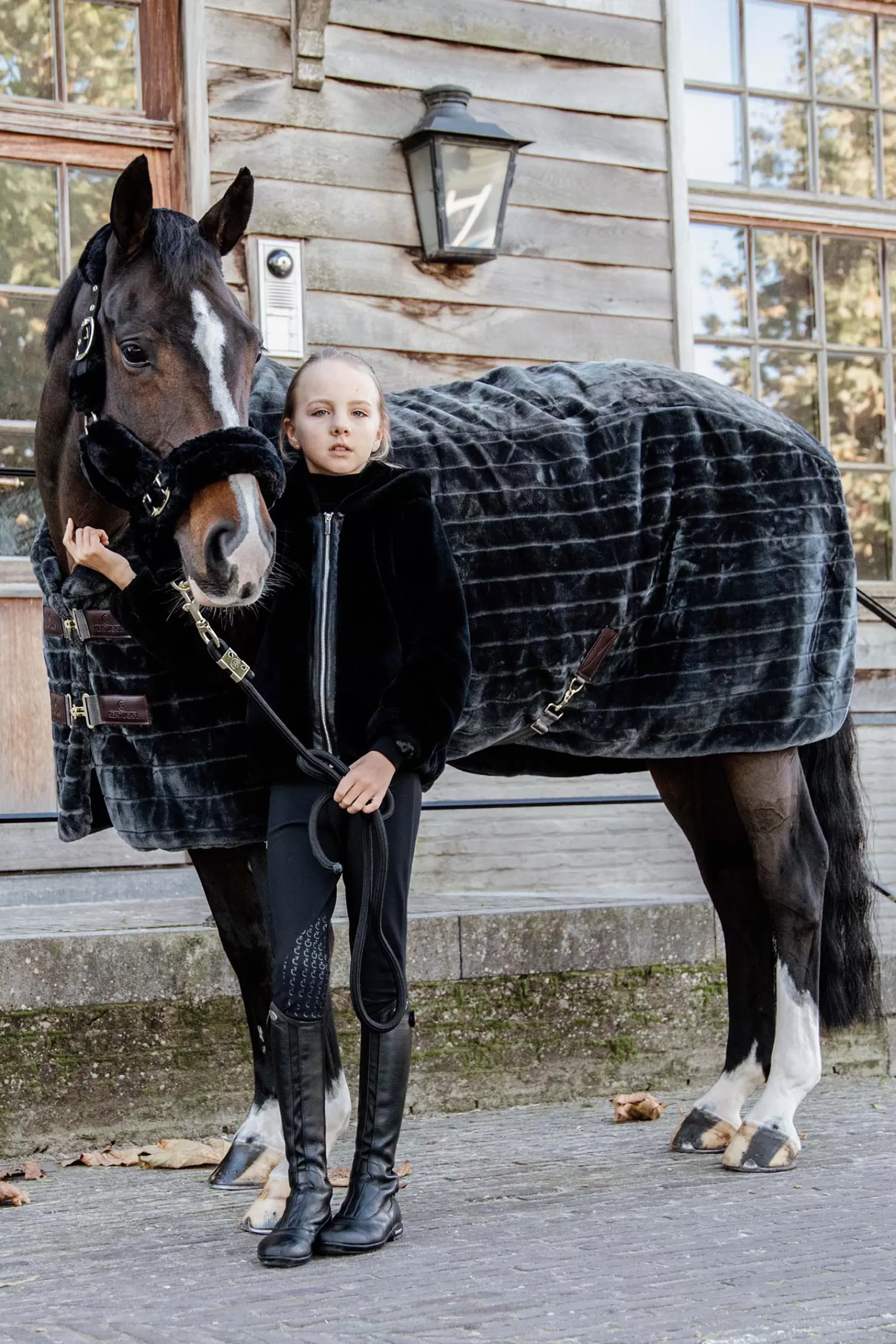 Capezza Da Spedizione In Pelle Di Pecora Horsewear>kentucky New