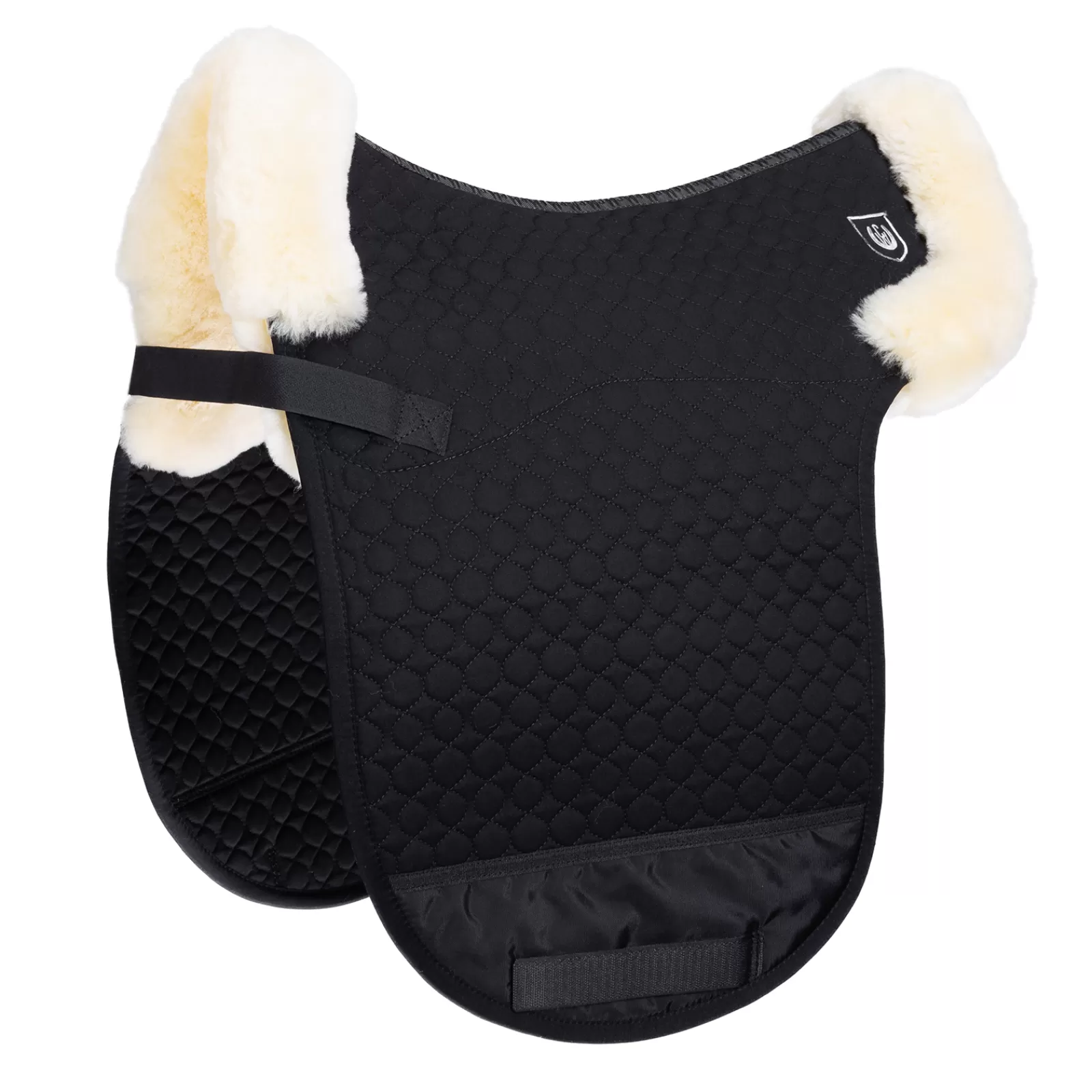 christ Dressursjabraker | Champ D 1/4 Edge Dressage Numnah Black/Off-White