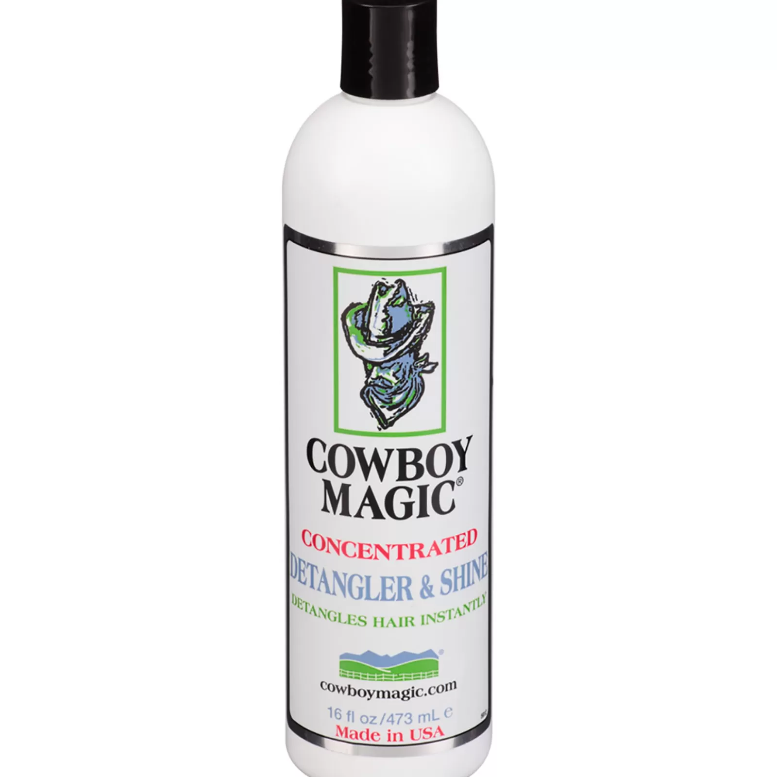 cowboymagic Cura Del Manto, Della Pelle E Della Criniera | Detangler & Shine™ 473 Ml White/Blue