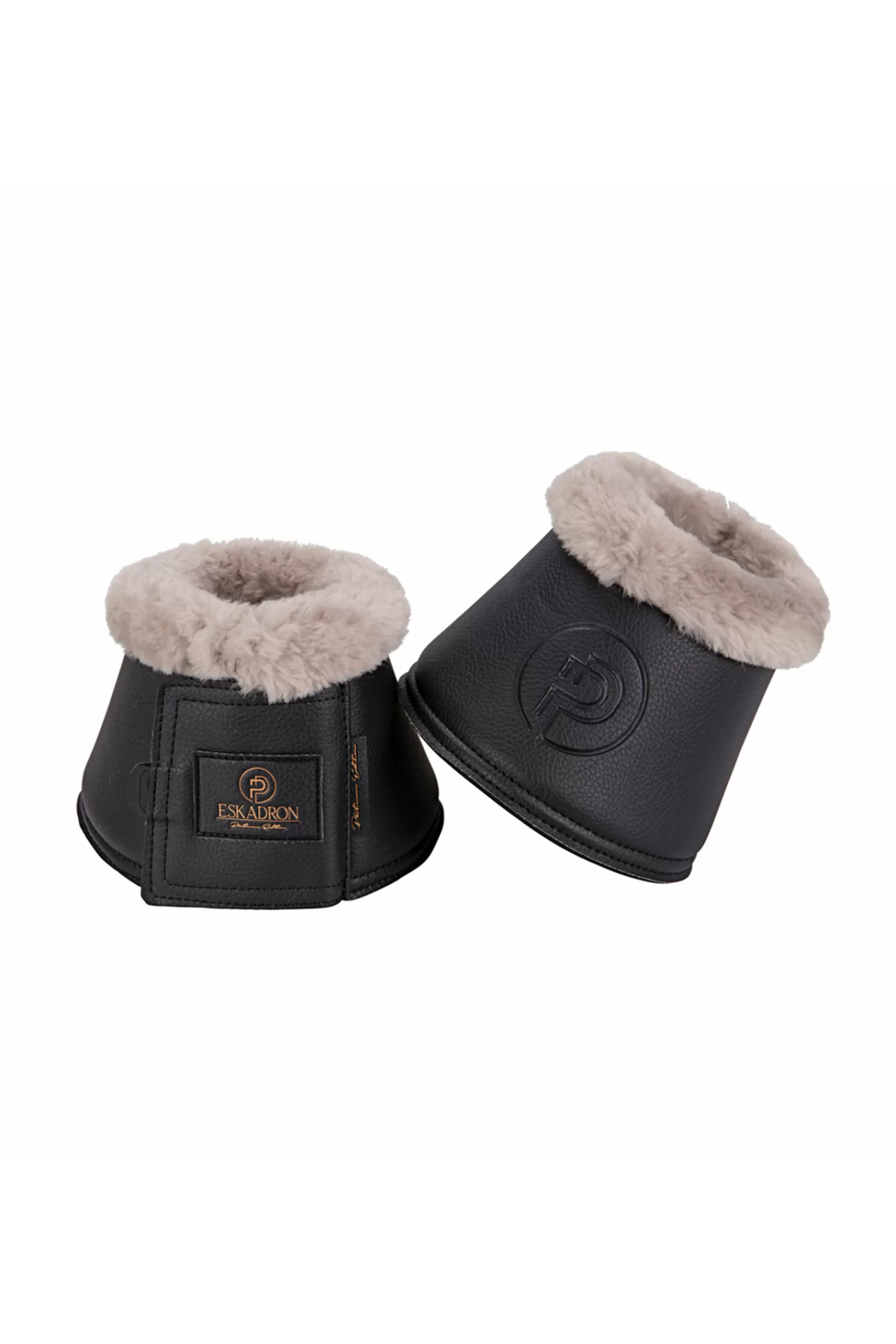 eskadron Paraglomi | Platinum 23 Stivali A Campana In Finta Pelliccia In Ecopelle Black