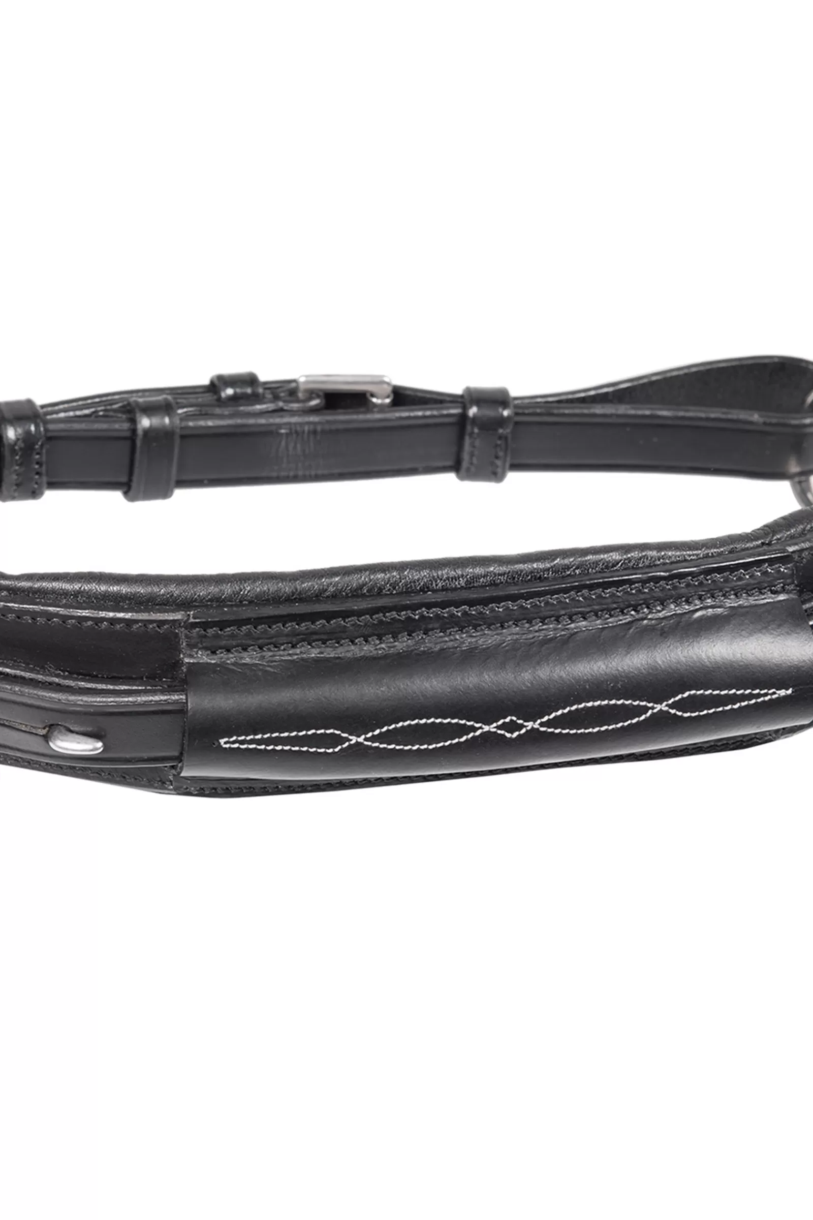 fra Briglie E Chiudibocca | Aram Hackamore (Sistema 2) In Pelle, Cinturini Per Mascelle, Con Forbici Black
