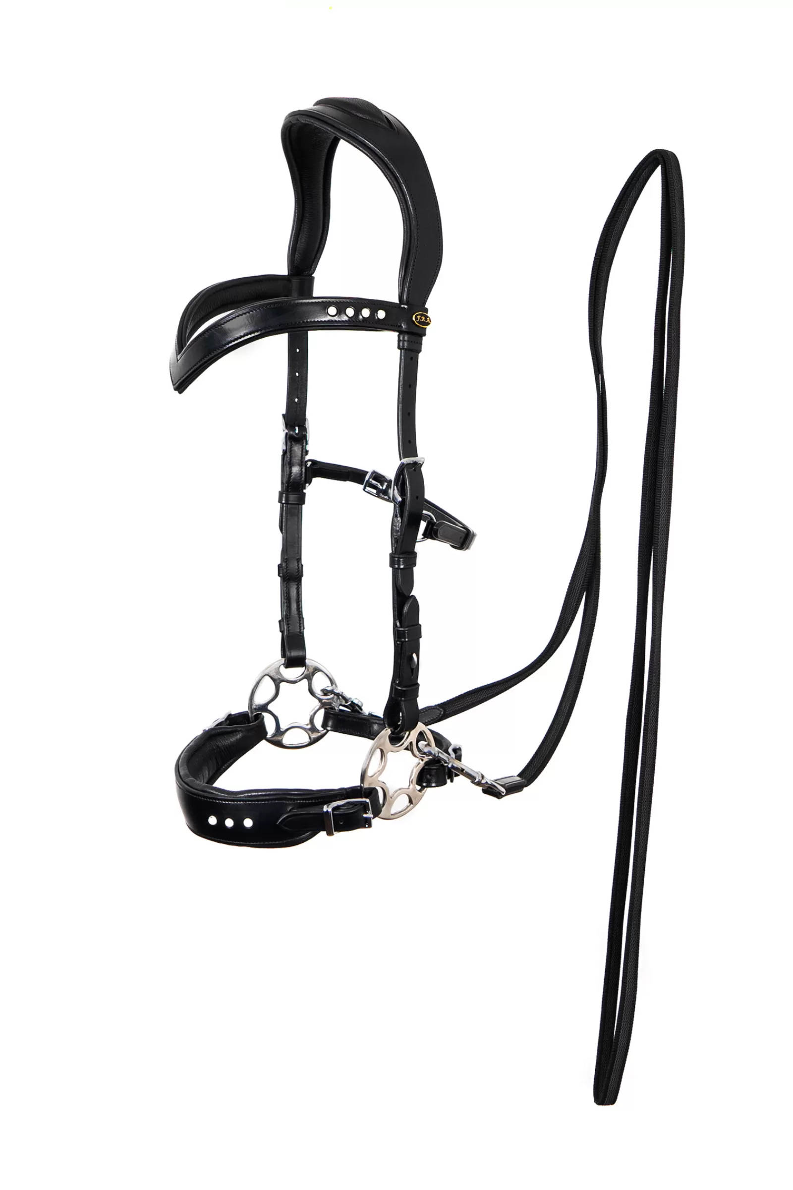fra Briglie E Chiudibocca | F.R.A. Gloria Hackamore (Sistema 2), Colore Nero Black
