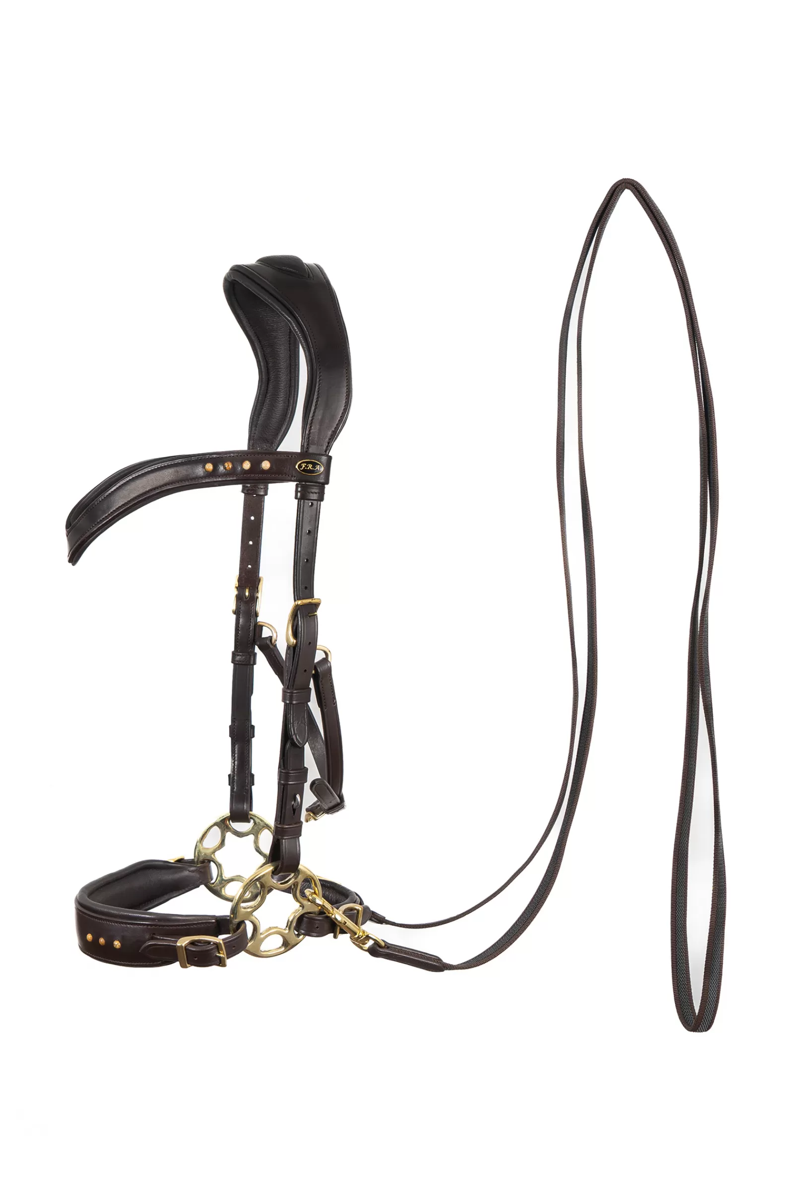 fra Briglie E Chiudibocca | F.R.A. Glory Hackamore (Sistema 2), Colore Marrone Brown