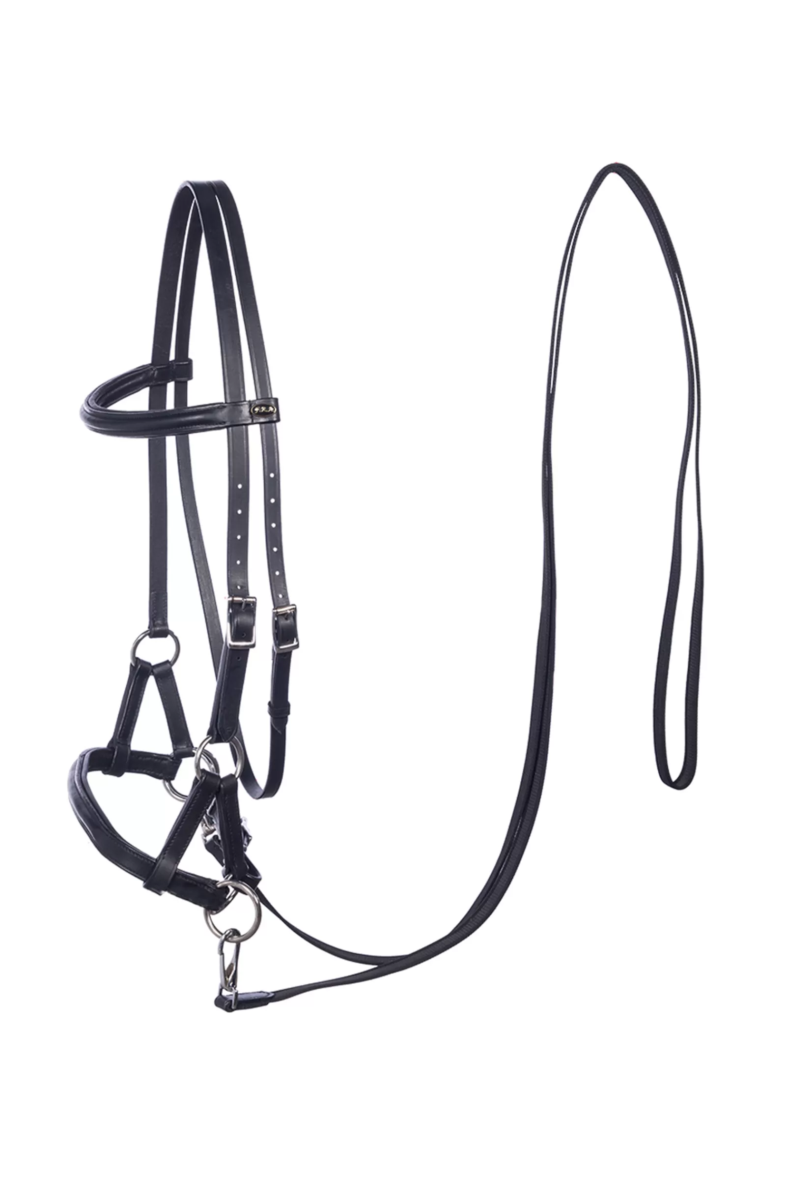 fra Briglie E Chiudibocca | Pardoes Capezza Sidepull (System 3), Con Redini Antiscivolo In Pelle Black