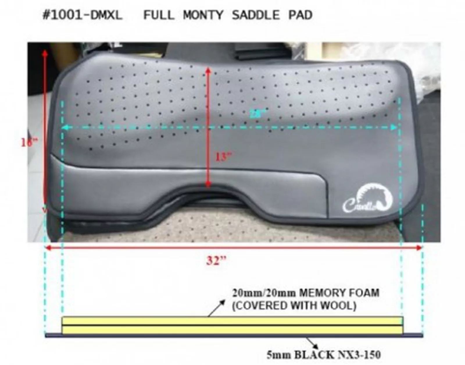 cavallohorseriderfr Sottosella Western | Fra Sottosella Cavallo Tipo Western Monty, Universal Tsp#1001Pe Black