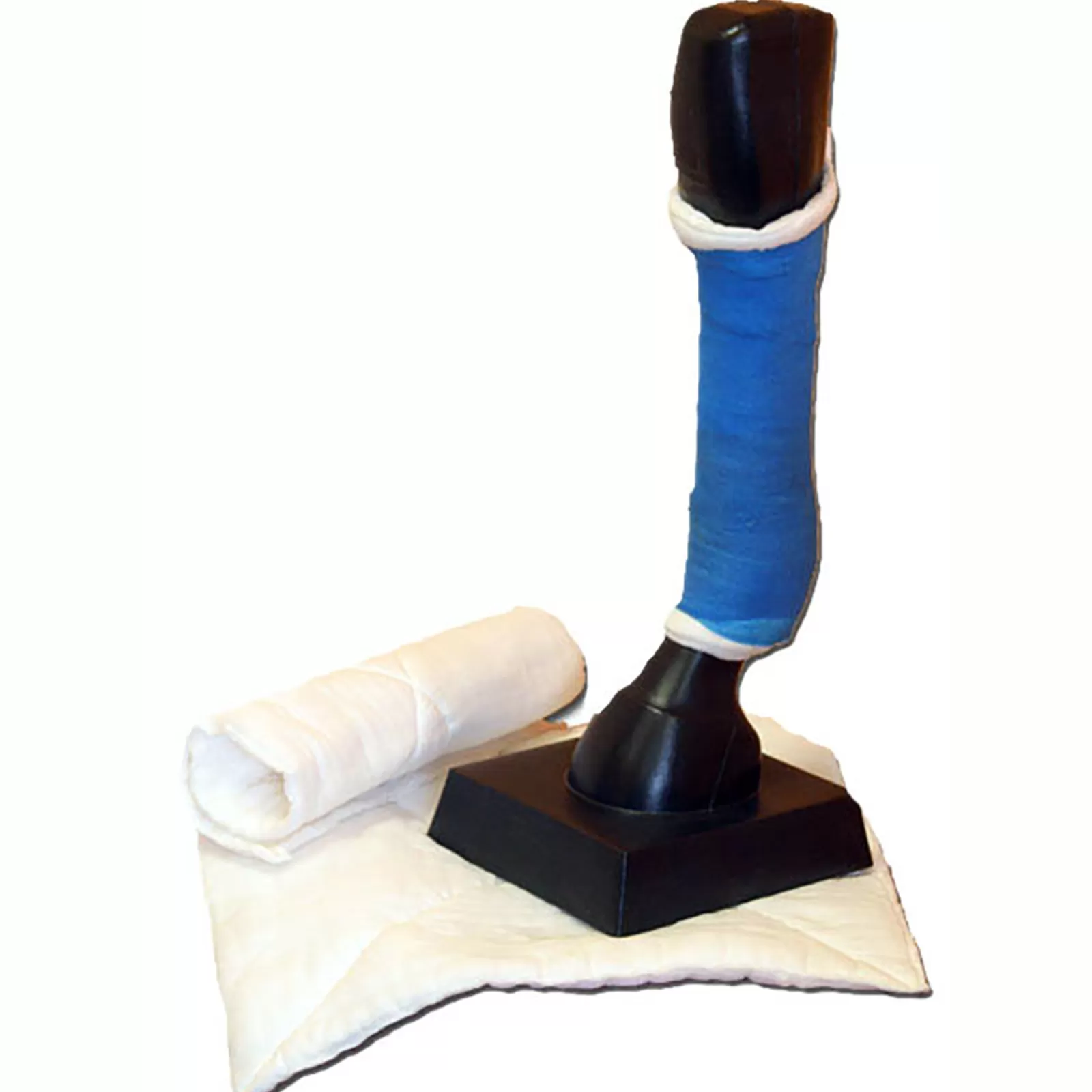 horsemaster Sottofasce Per Cavalli | Garza Di Cotone Hmpro Punto Taglio Indietro, 20 Pz (45X50 Cm) Wh/Ab