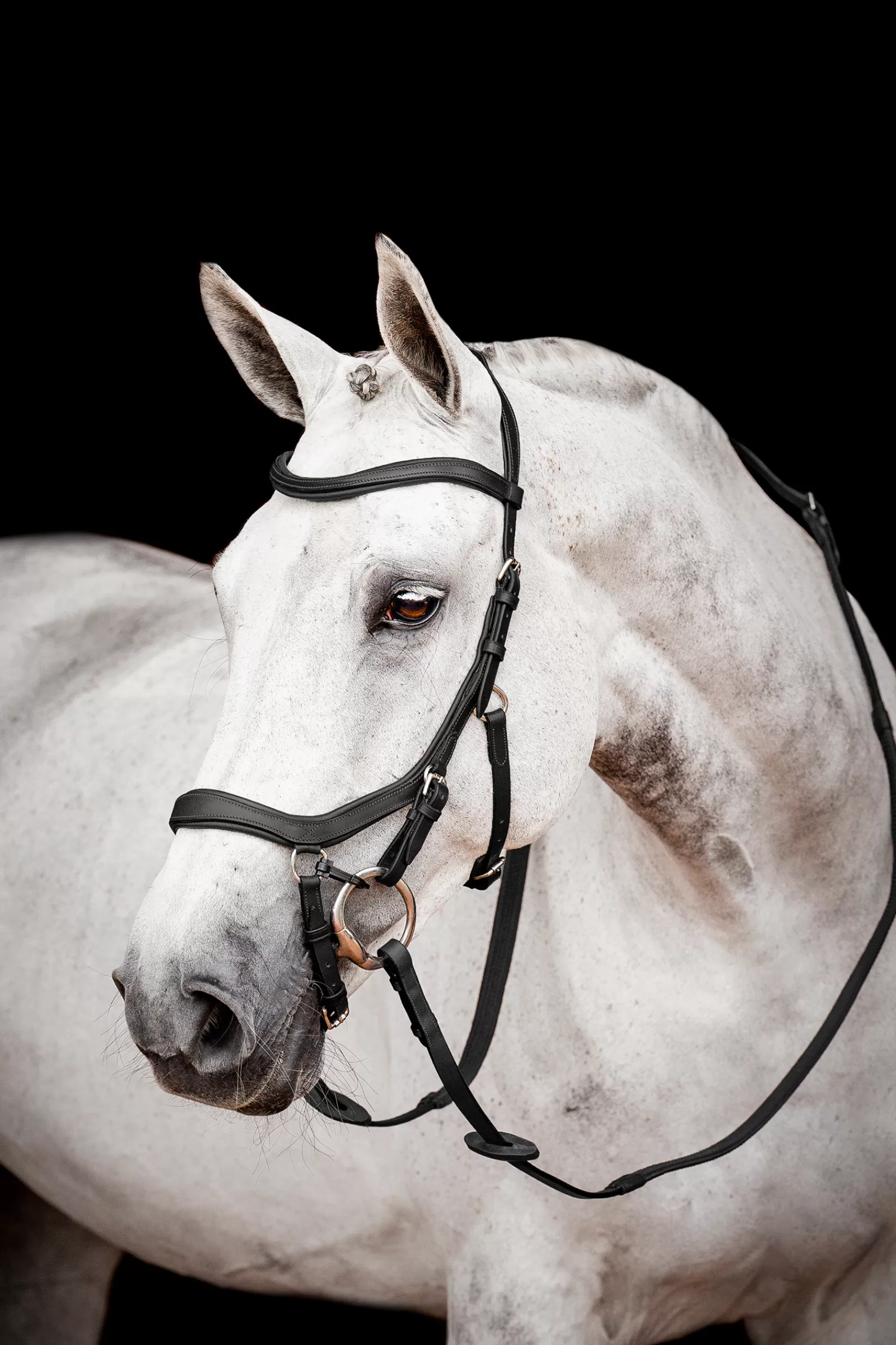 horseware Briglie E Chiudibocca | Rambo Micklem 2 Briglia Da Concorso Con Redini Black