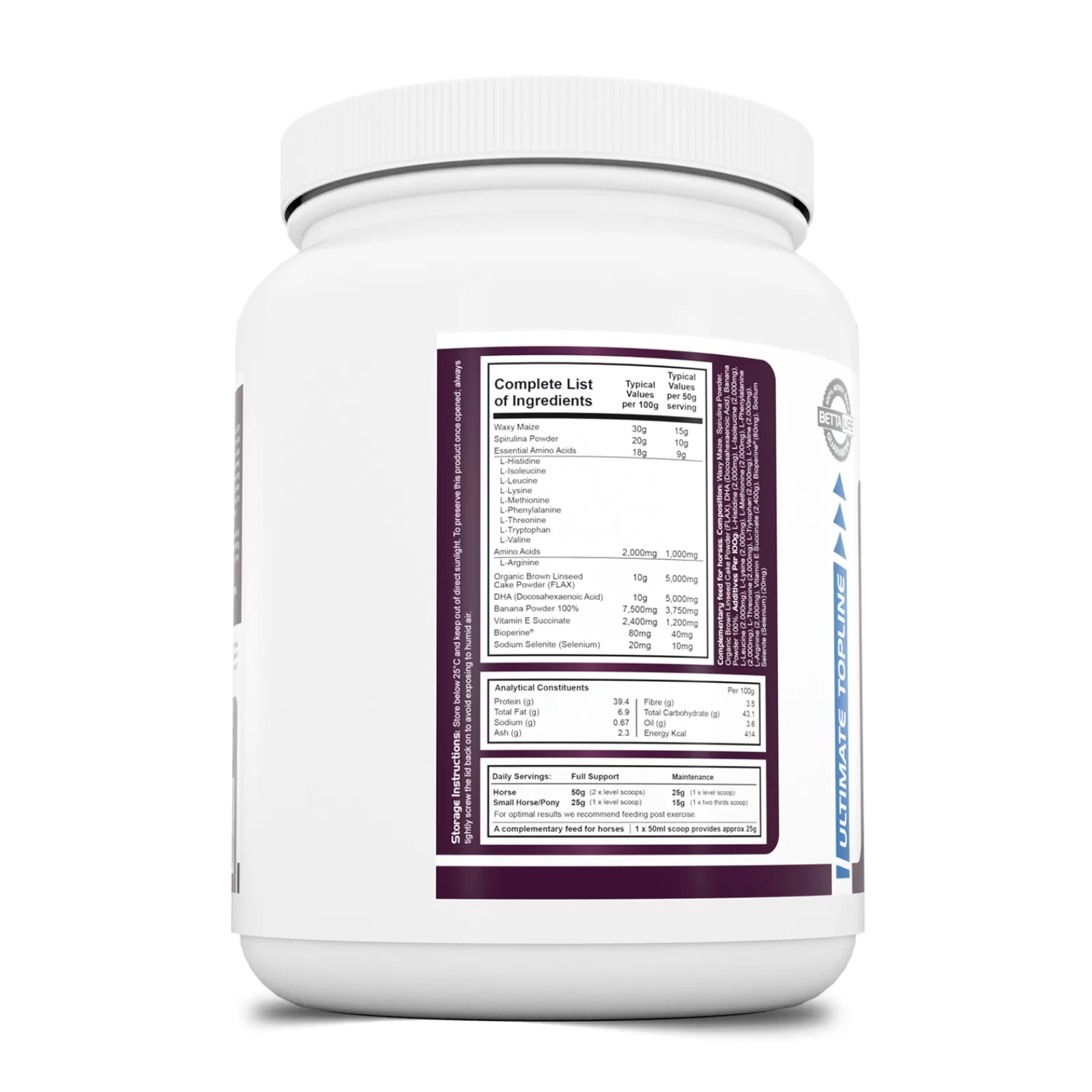 Integratore Per Equini Pharmaplast Ultimate Topline, 750 G>bettalife Store