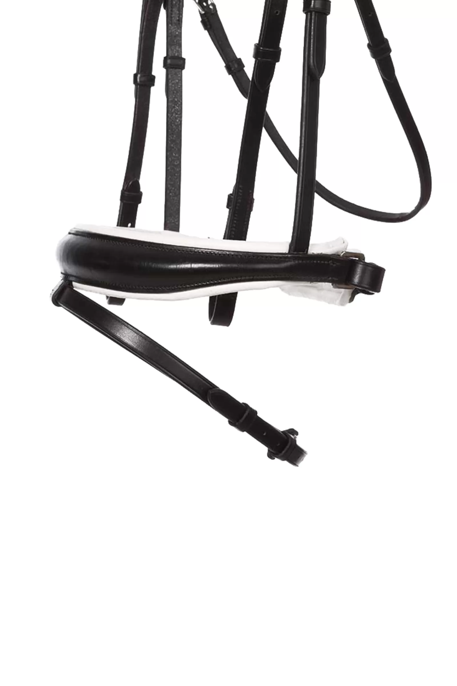 kavalkade Briglie E Chiudibocca | Charlotte Briglia Da Dressage Con Fascia Nasale A Manovella Black/White