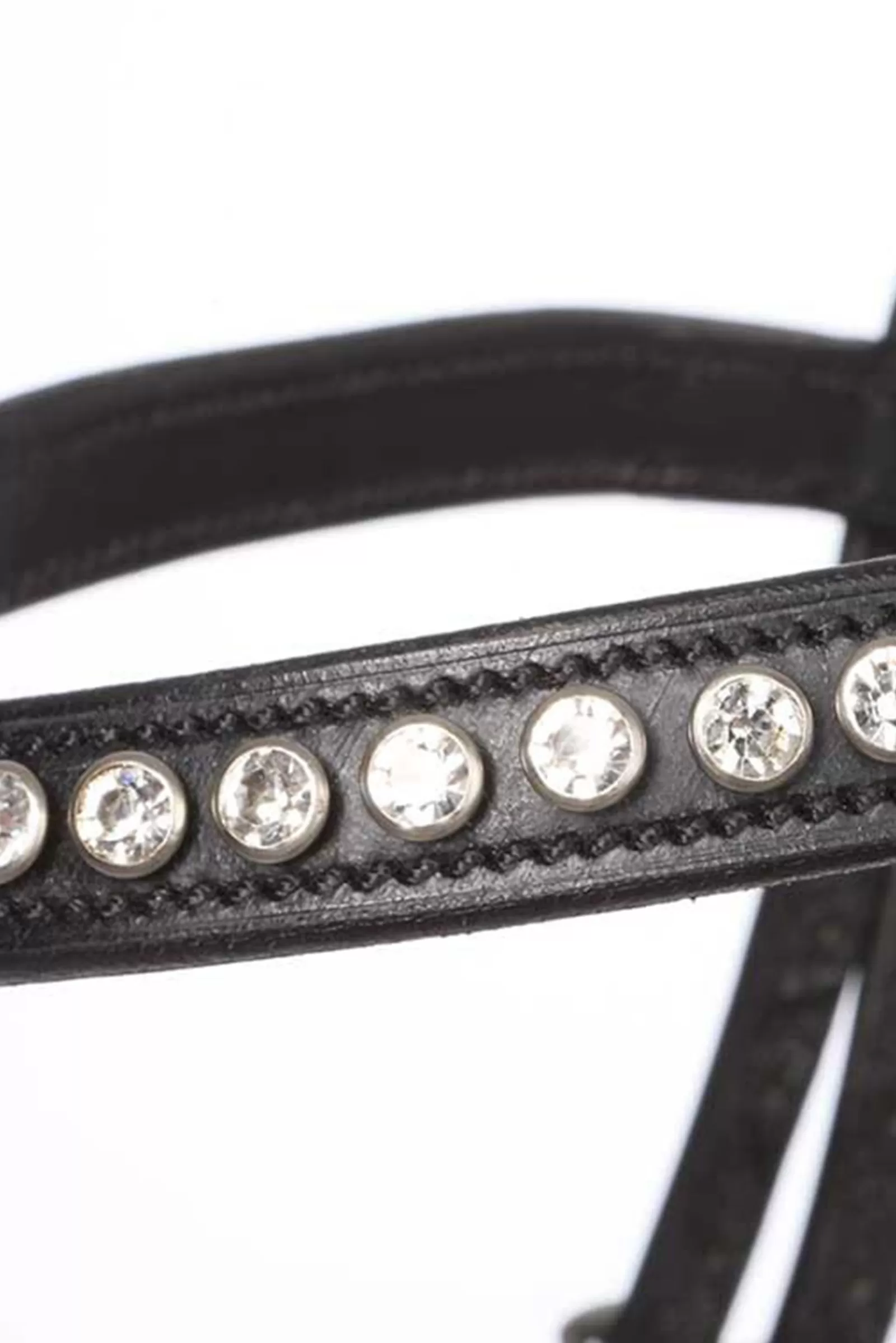 kavalkade Briglie E Chiudibocca | Charlotte Briglia Da Dressage Con Fascia Nasale A Manovella Black/White