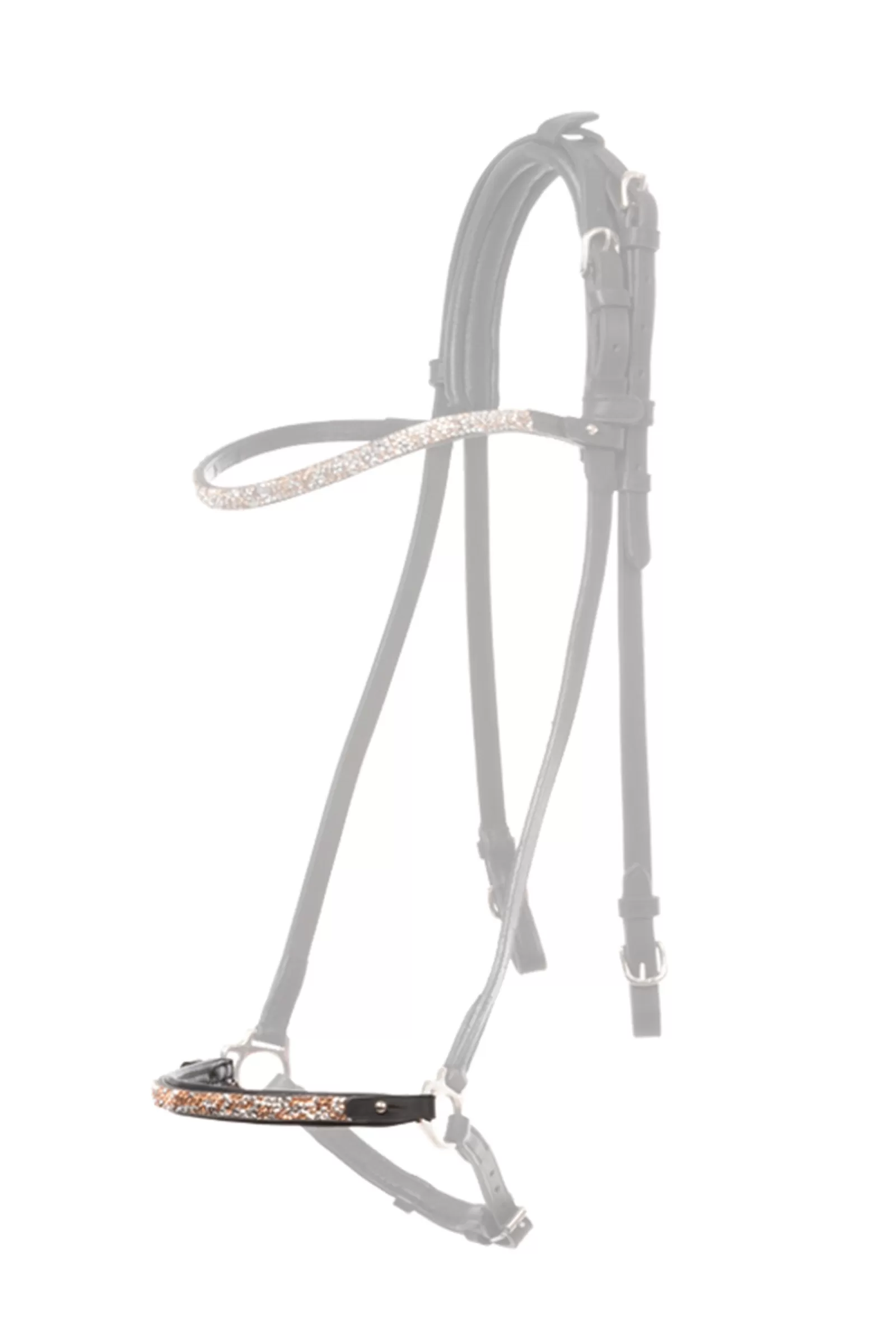 kavalkade Briglie E Chiudibocca | Ferskja Dropped Noseband Piece For Kjartan Icelandic Bridle Black/Pink