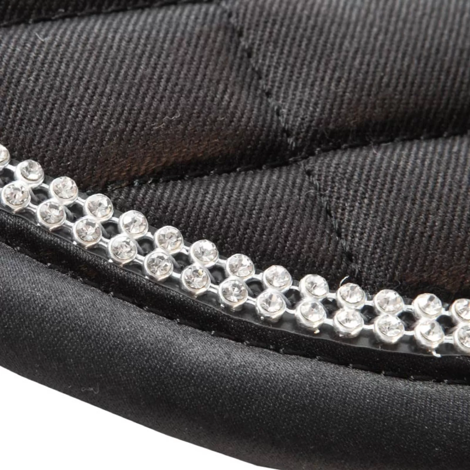 kavalkade Dressursjabraker | Kavaleasy Strass Cuscinetto Per Sella Da Dressage Black