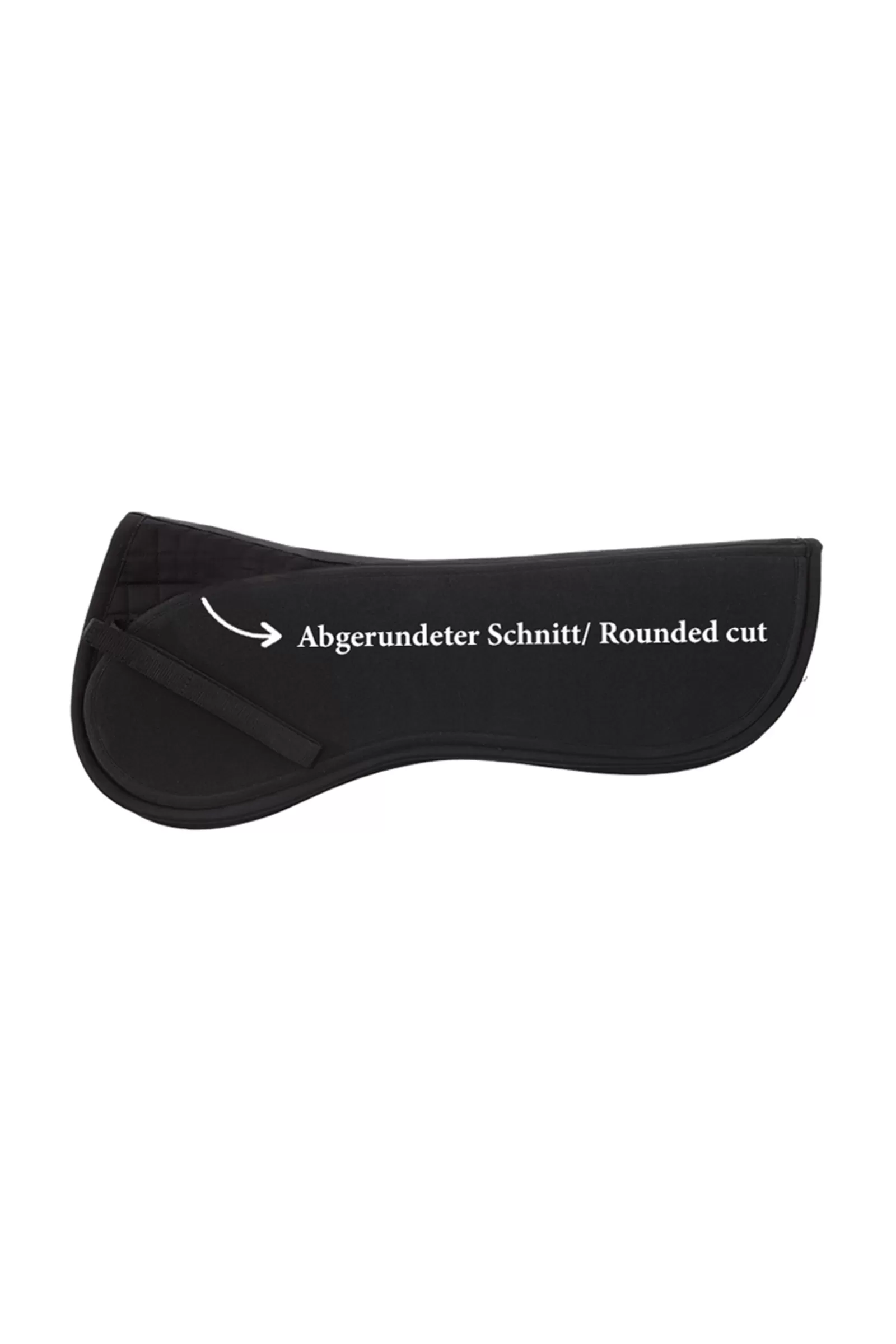 kavalkade Alzapaletta/Salvagarrese | Kavaltop Half Pad Taglio Arrotondato Black