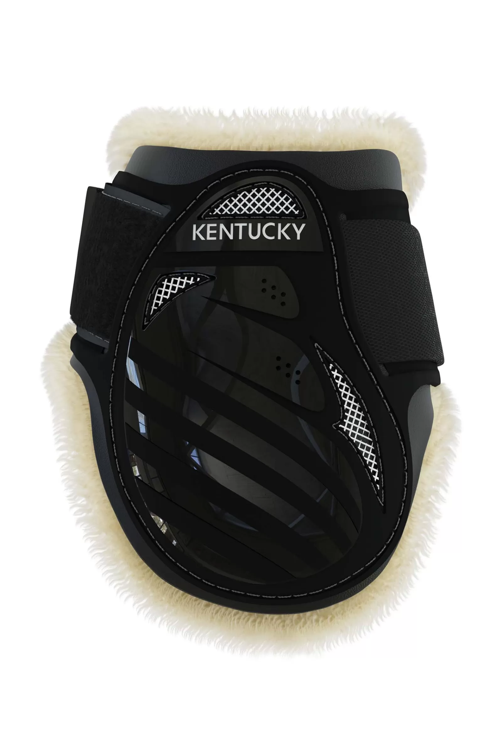 kentucky Paranocche | Horsewear Stivali Paranocche In Pelle Vegana Per Cavalli Giovani Black
