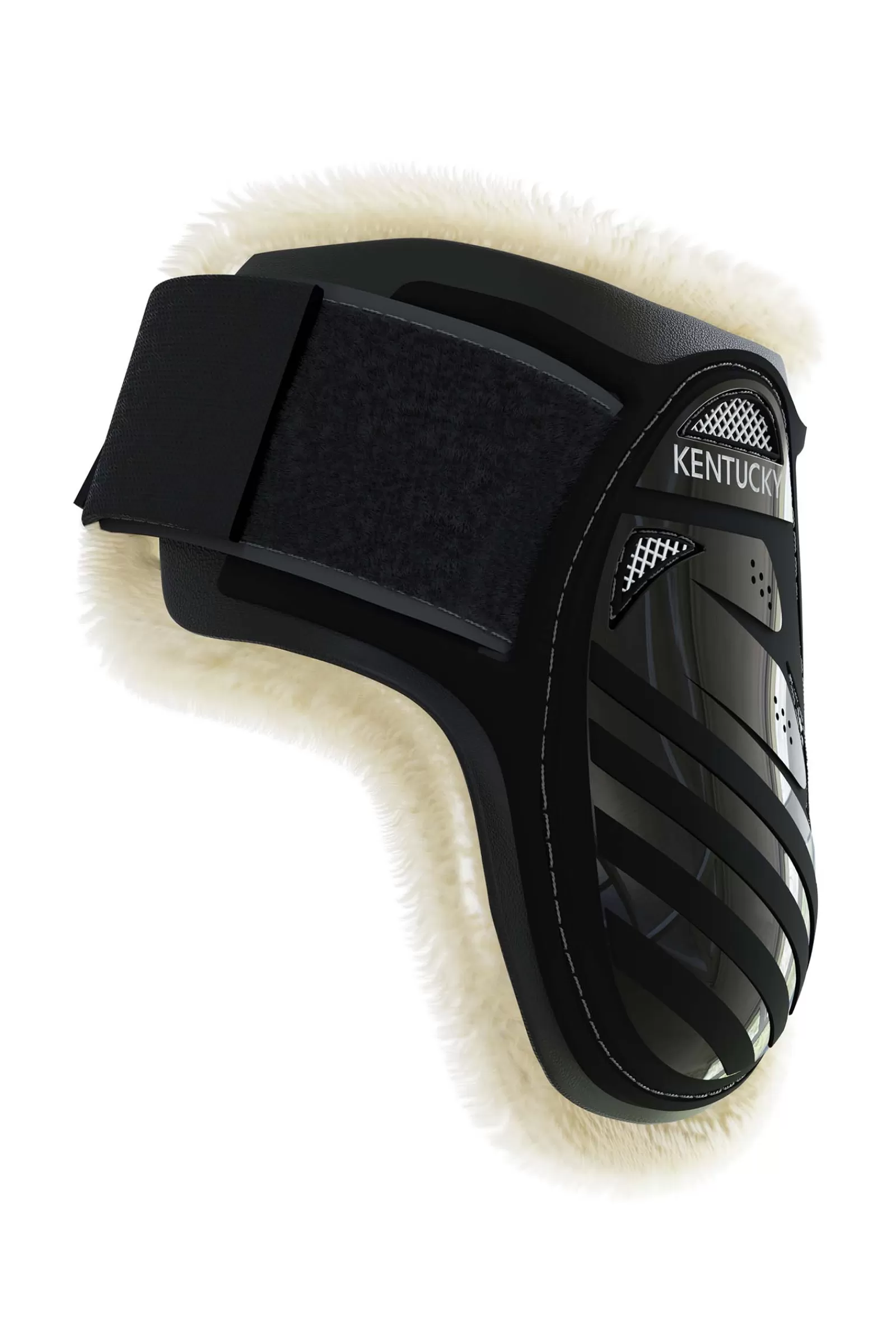 kentucky Paranocche | Horsewear Stivali Paranocche In Pelle Vegana Per Cavalli Giovani Black