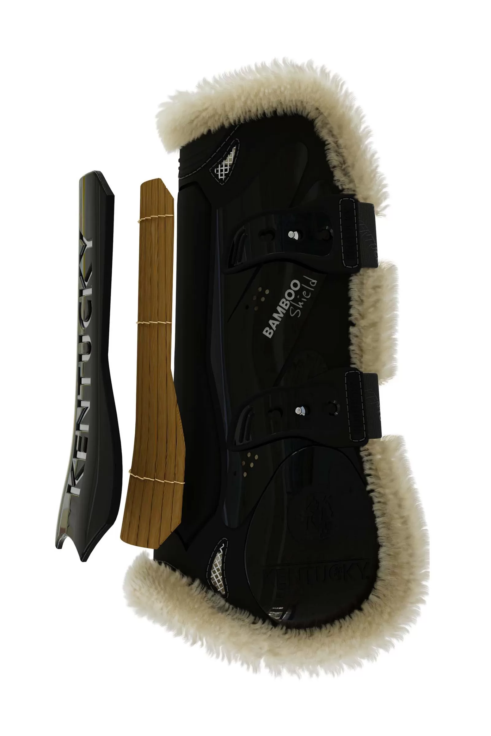 kentucky Stinchiere E Protezioni | Horsewear Stivali Paratendini Elasticizzati In Bamboo E Pelle Vegana Black
