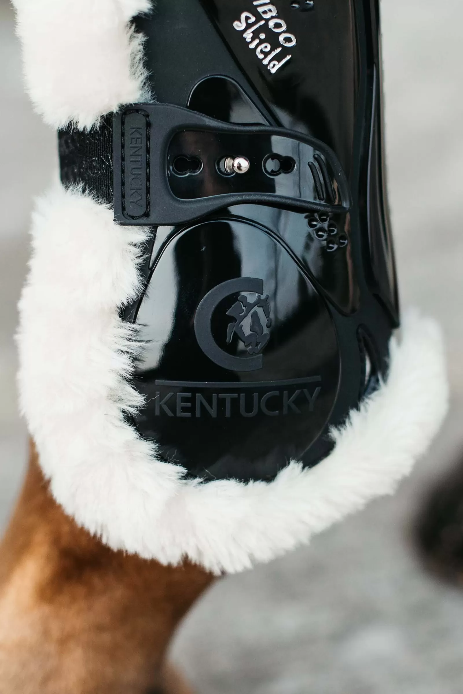 kentucky Stinchiere E Protezioni | Horsewear Stivali Paratendini Elasticizzati In Bamboo E Pelle Vegana Black