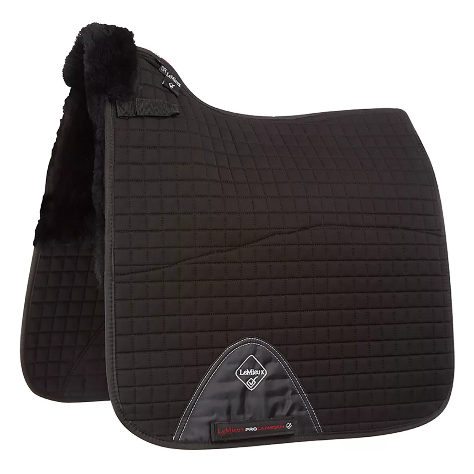 lemieux Dressursjabraker | Sottosella Dr Sq Con Lana D'Agnello Con Mezza Fodera Black/Black