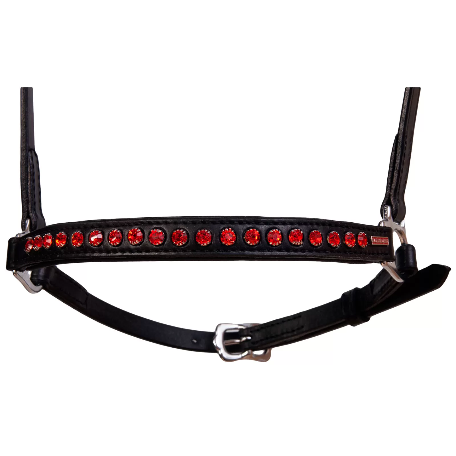 karlslund Briglie E Chiudibocca | Nasello Hannoveran , 1 Fila Di Cristalli Black/Red