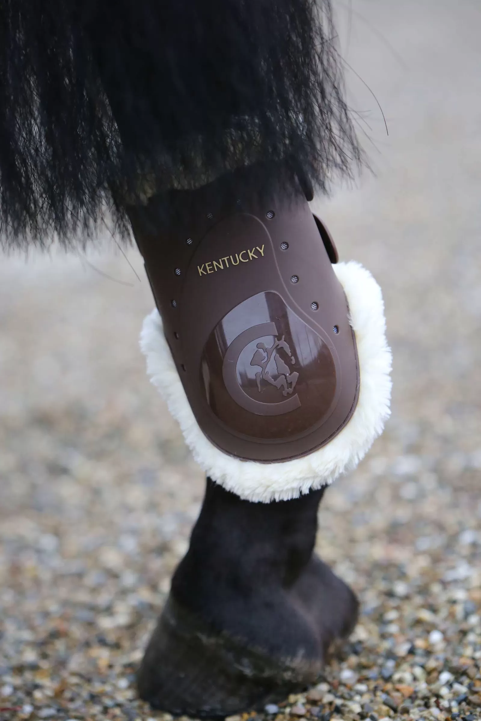 kentucky Paranocche | Paranocche In Pelle Di Pecora Horsewear Elasticizzati Brown