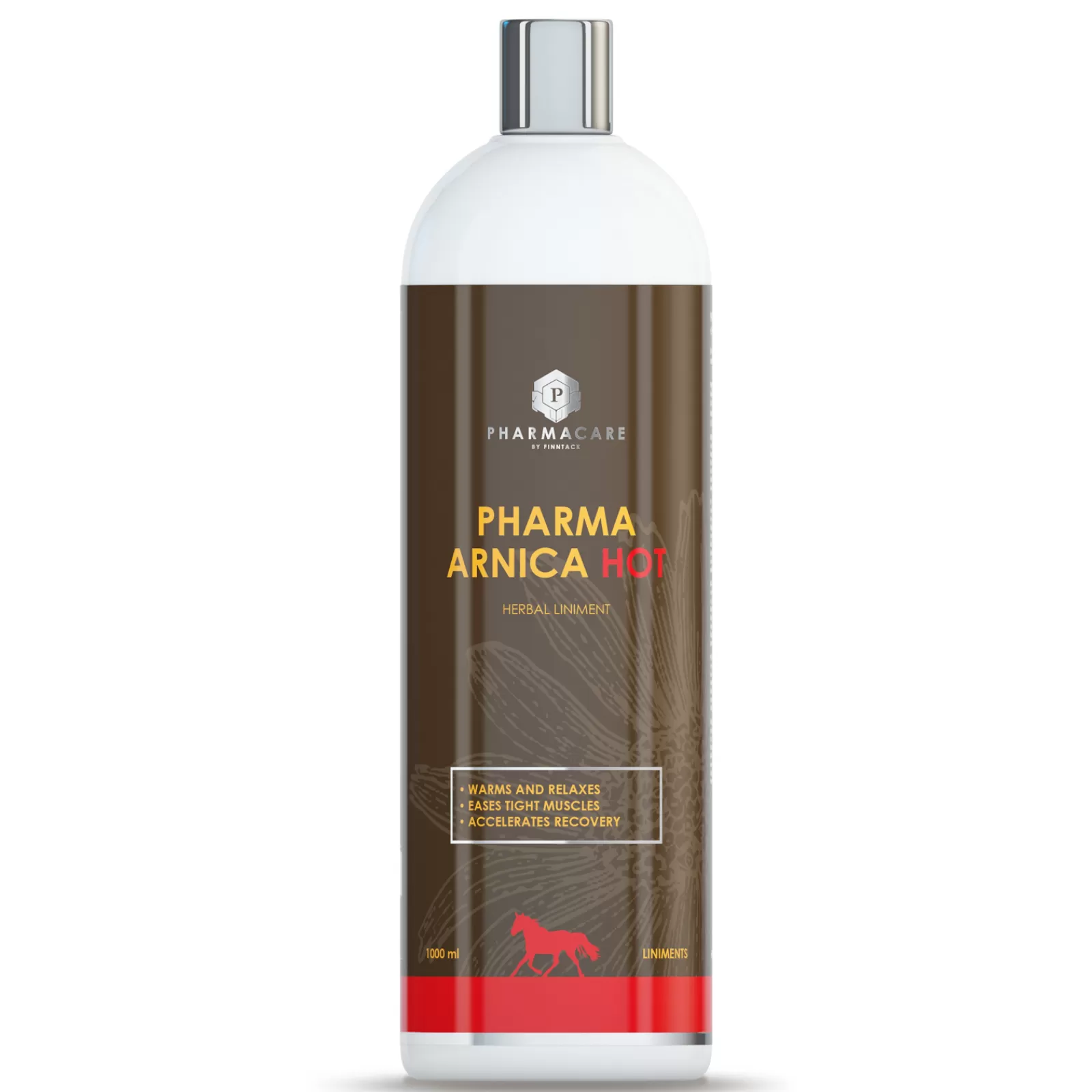 pharmacare Pronto Soccorso Per Cavallo | Pharma Arnica Hot, 1000 Ml Finnish/Swedish/Norwegian/Danish