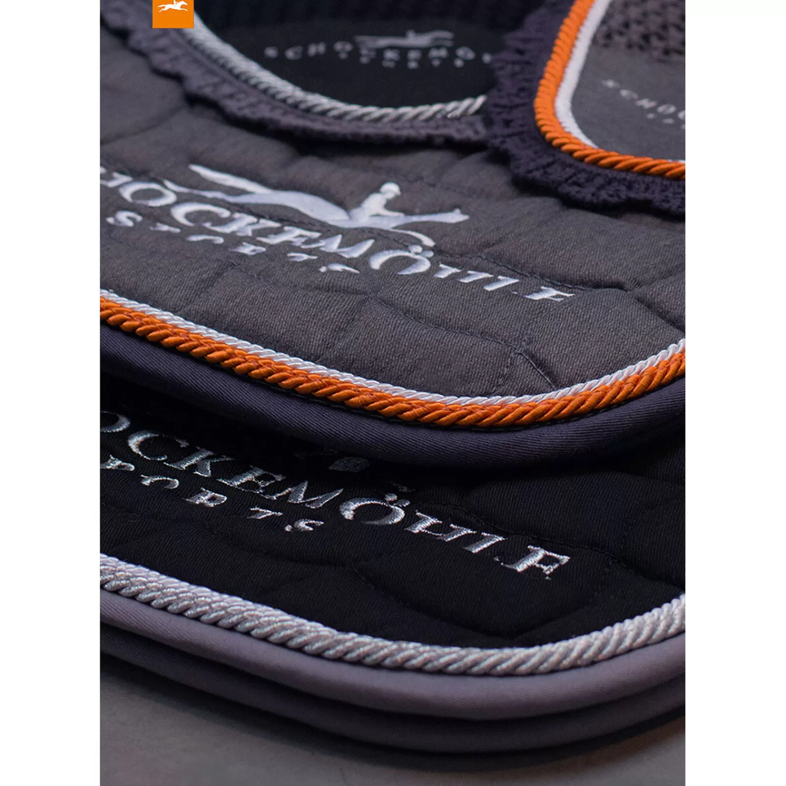 schockemohle Dressursjabraker | Dynamite Dl, Sottosella Da Dressage Con Logo Grey Melange/Orange