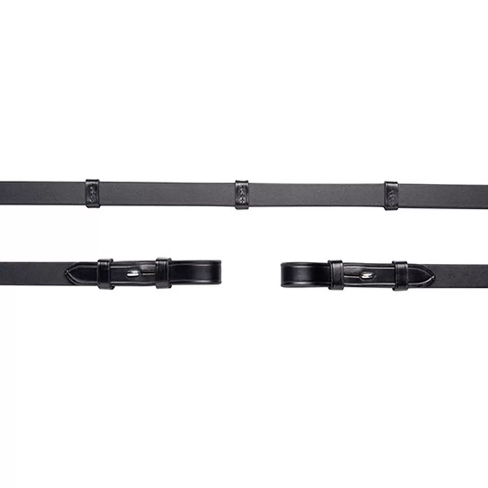 schockemohle Redini | Redini In Cuoio, Hook&Stud, Stops, 16Mm, 5 Stops, No Martingal Stop Black/Silver