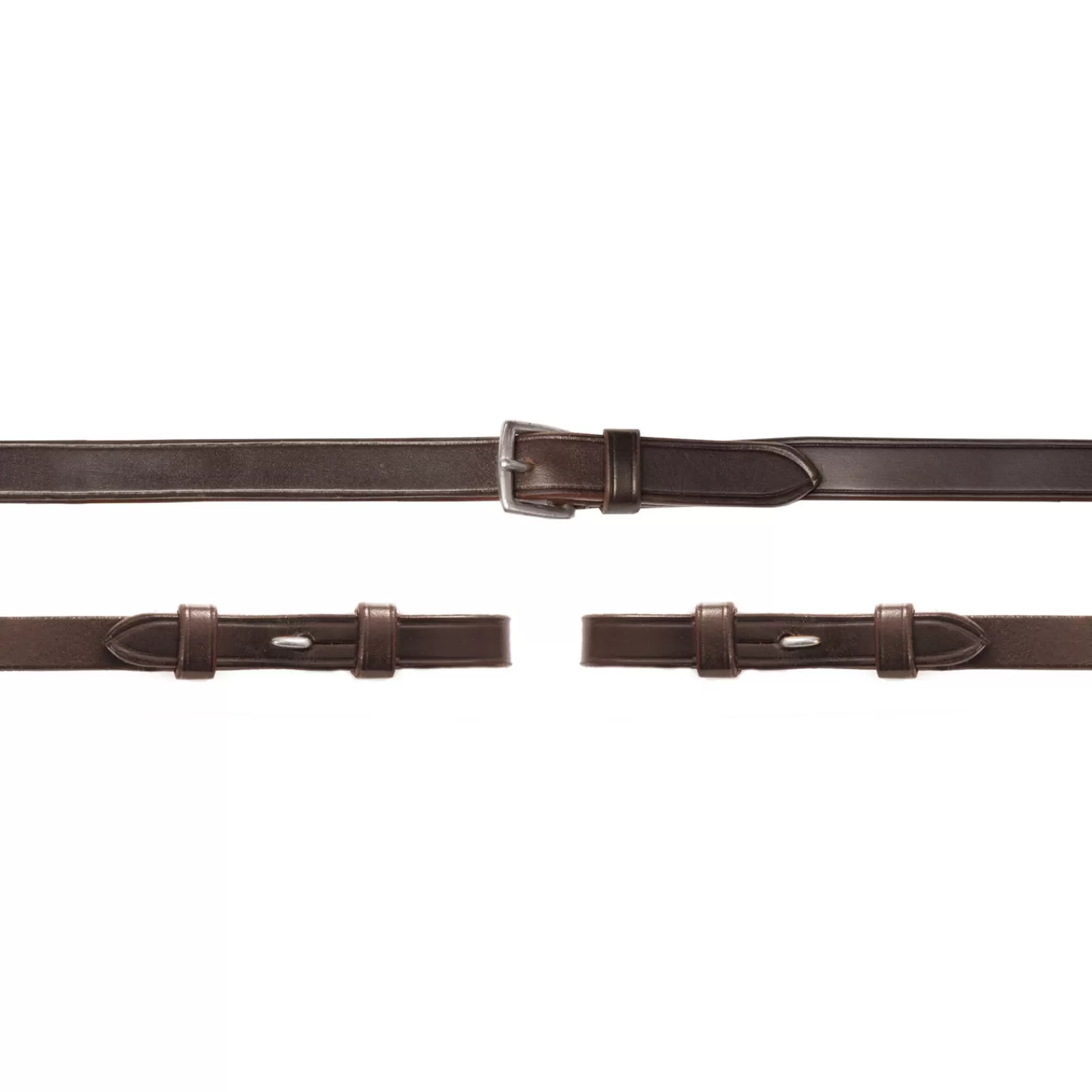 schockemohle Redini | Redini In Cuoio, Sottili, 13Mm, No Stop, No Martingal Stop Dark Brown/Silver