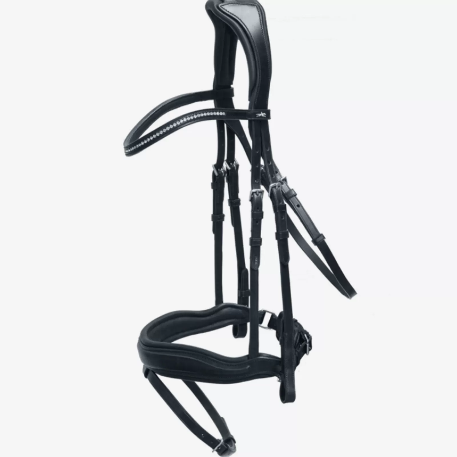 schockemohle Briglie E Chiudibocca | Stanford, Prem Bridle, Anatomico Black/Silver