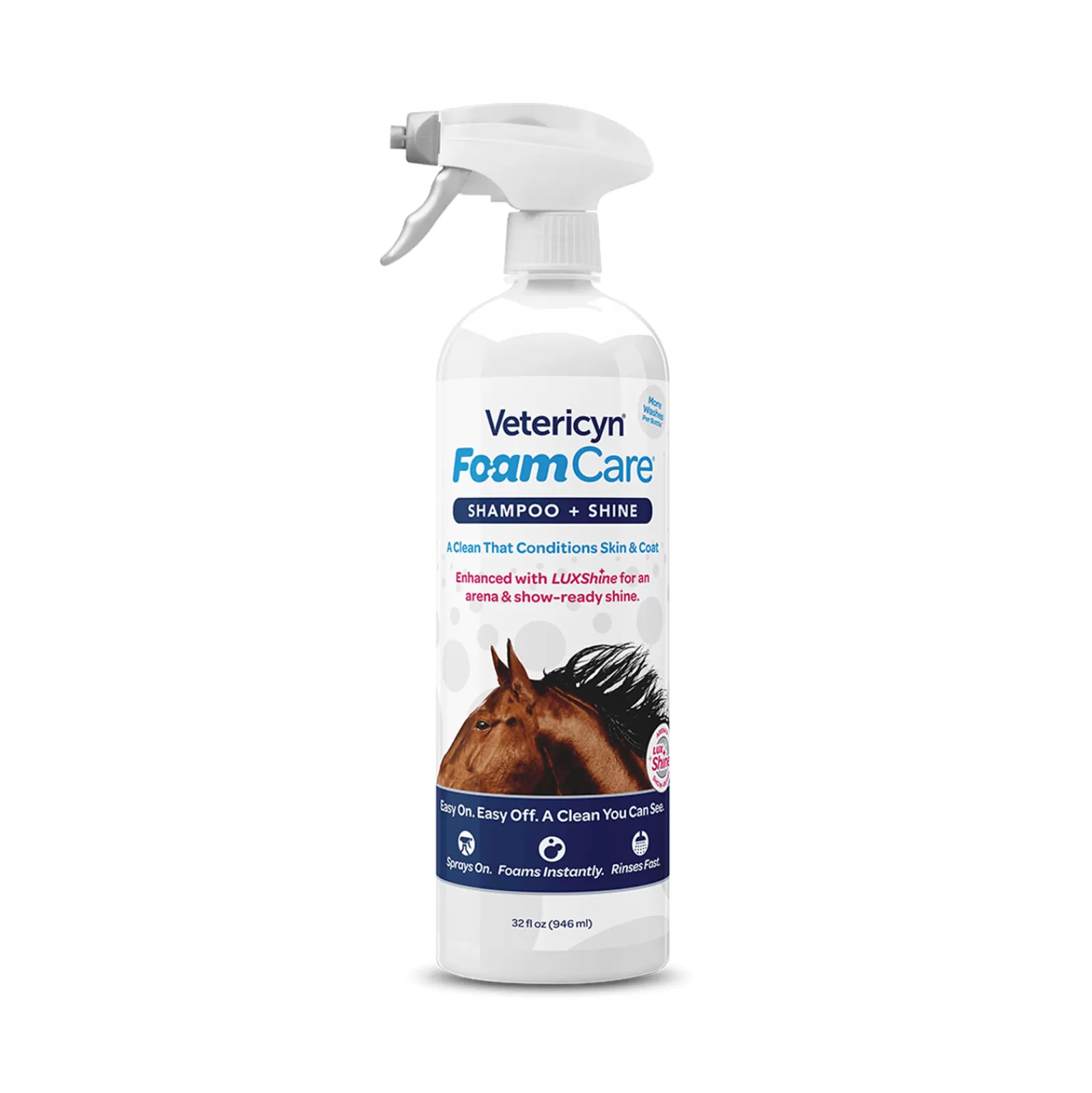 vetericyn Cura Del Manto, Della Pelle E Della Criniera | Shampoo Equino Foamcare®, 946 Ml Non Specificato