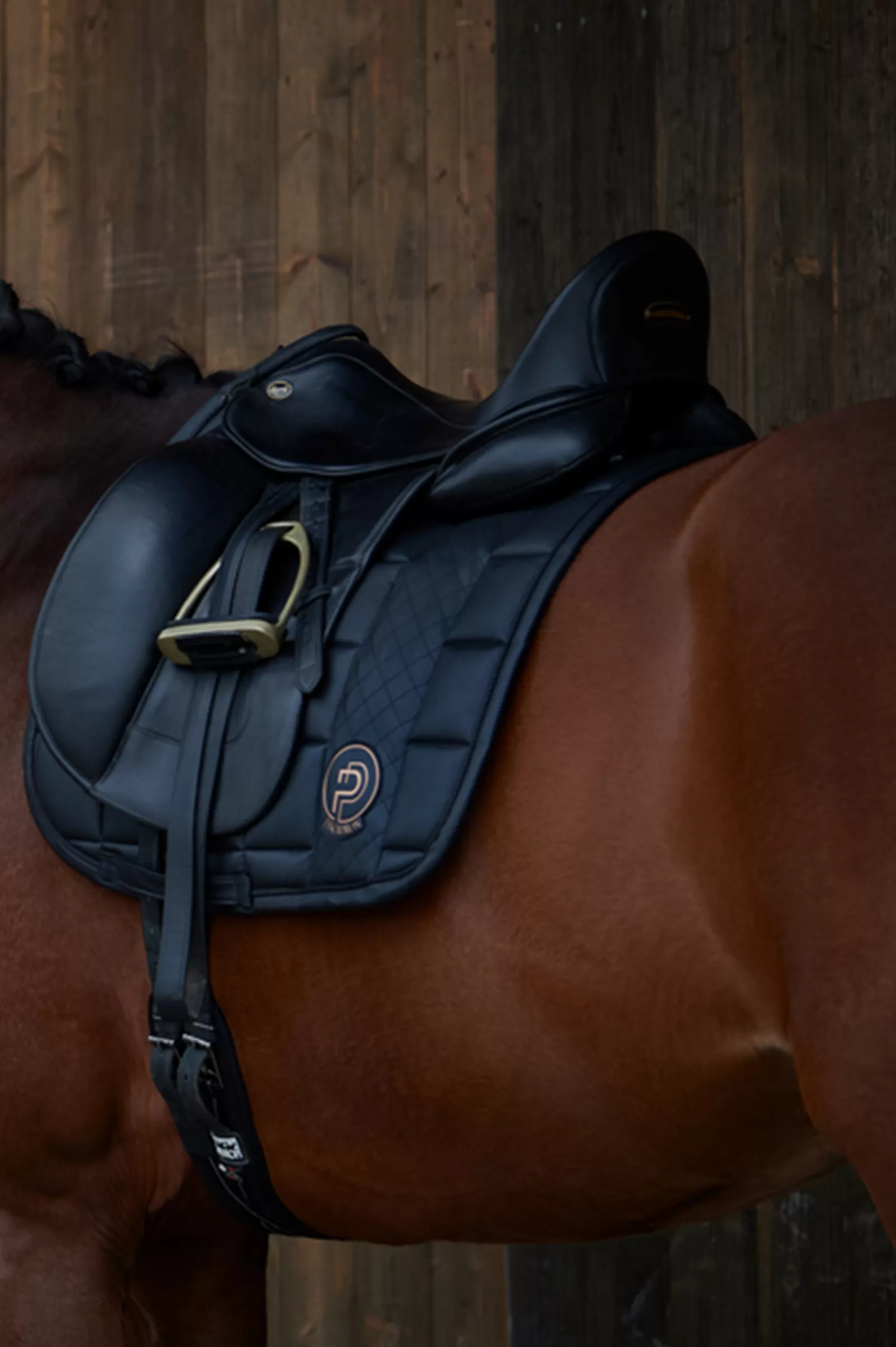eskadron Dressursjabraker | Sottosella Da Dressage Platinum 23 Big Square In Ecopelle Black