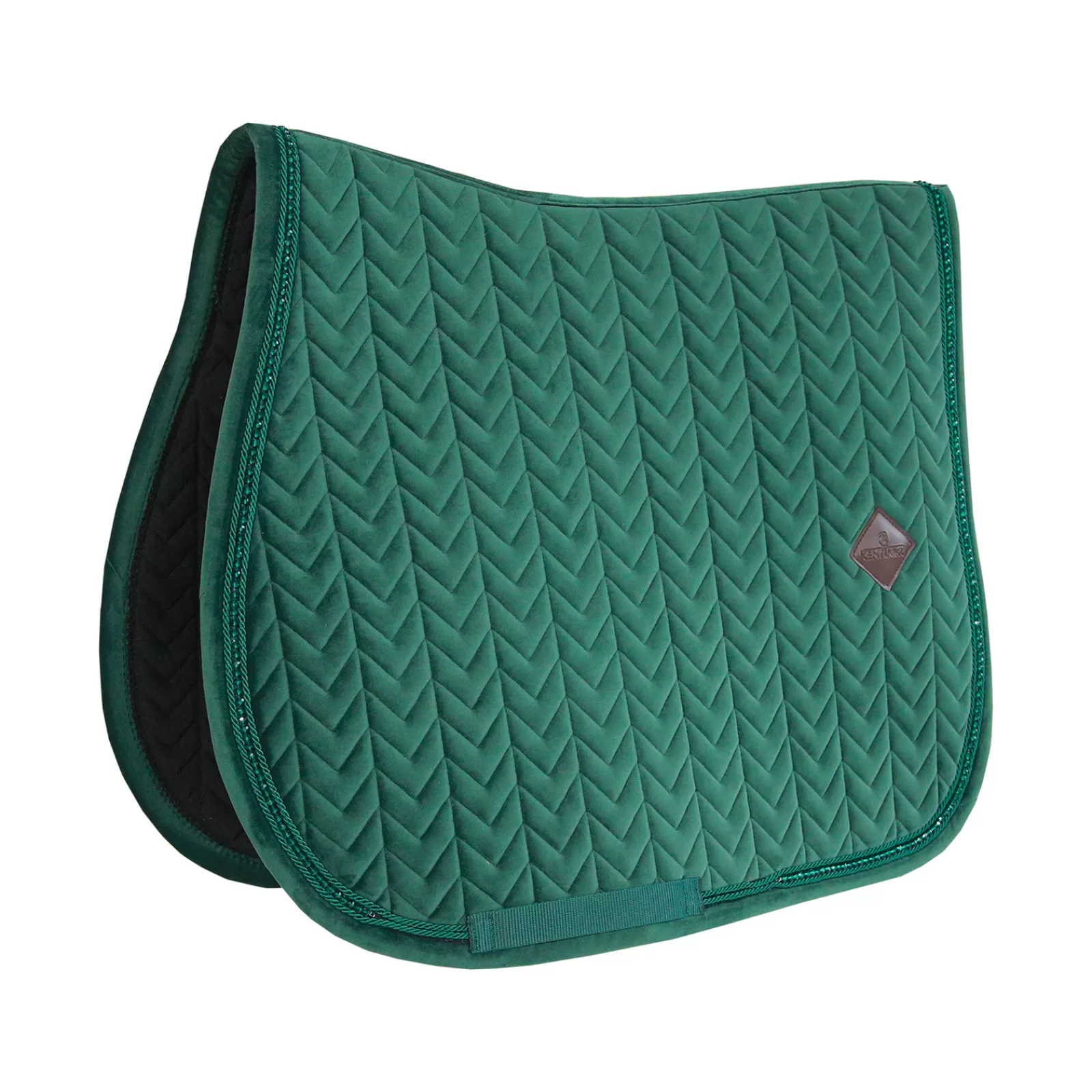 kentucky Sottosella Da Salto E Per Tutti Gli Usi | Sottosella Da Salto Horsewear Velvet Pearls Green