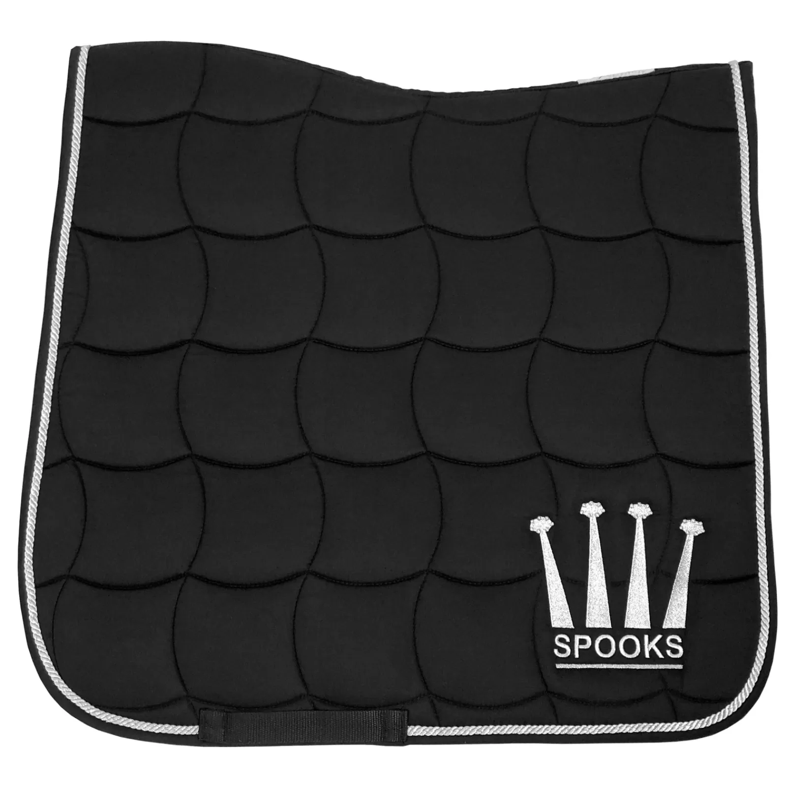 spooks Dressursjabraker | Dressage Pad Corona Black/Silver