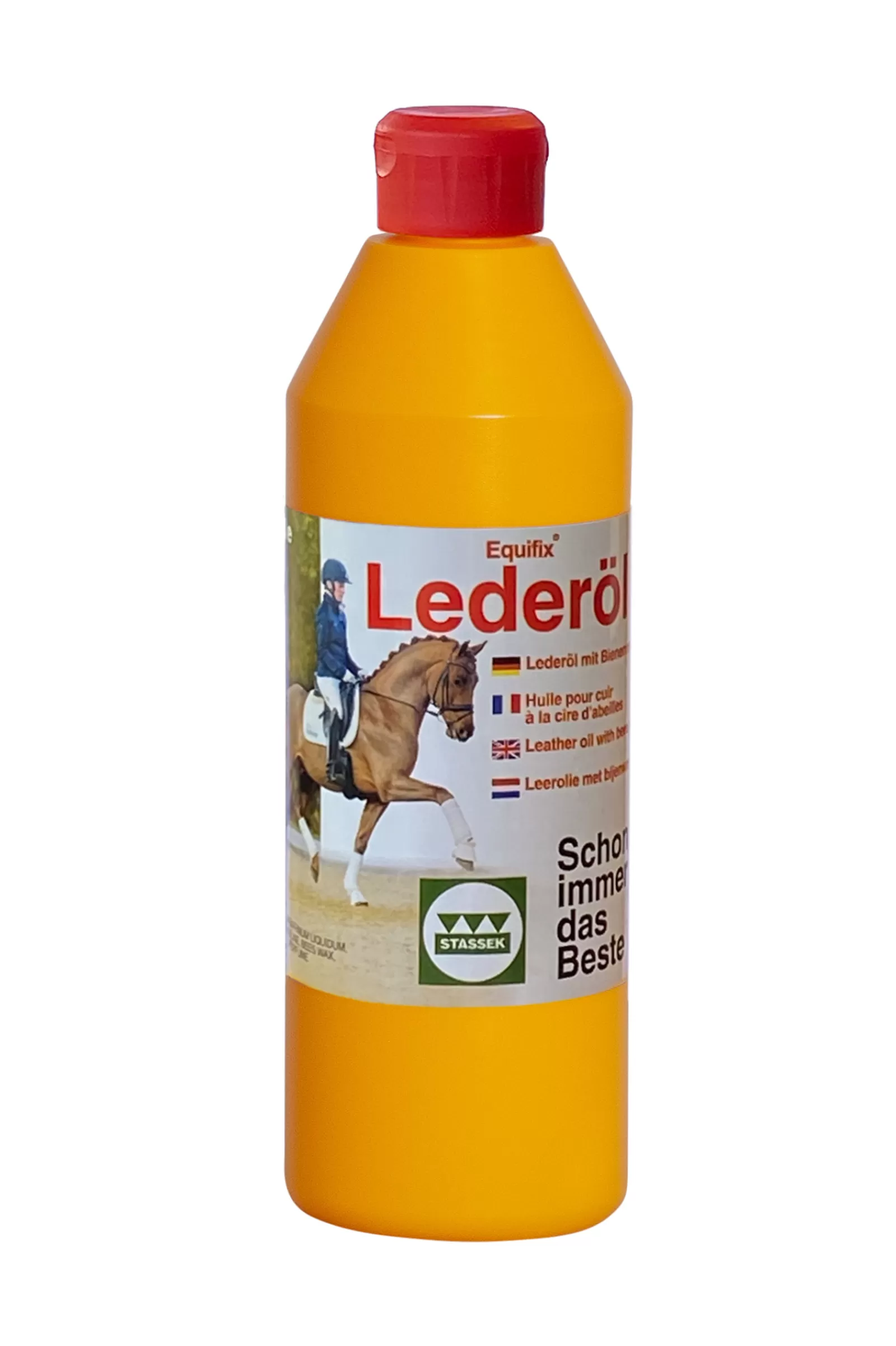 stassek Manutenzione Dell Attrezzatura | Equifix Olio Per Pelle Con Cera D'Api, 500 Ml Brown