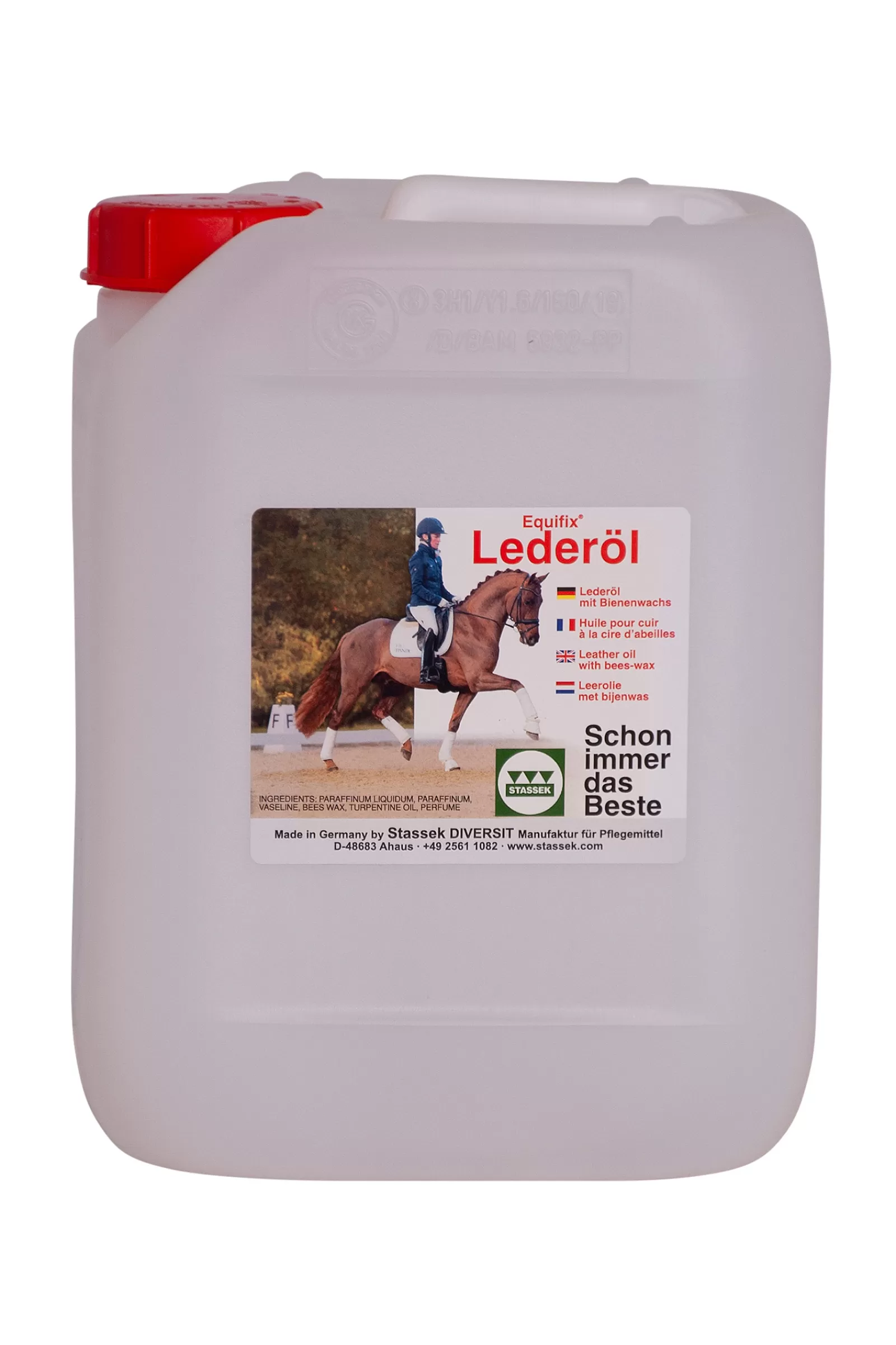 stassek Manutenzione Dell Attrezzatura | Equifix Olio Per Pelle Con Cera D'Api, 5 Litri Brown