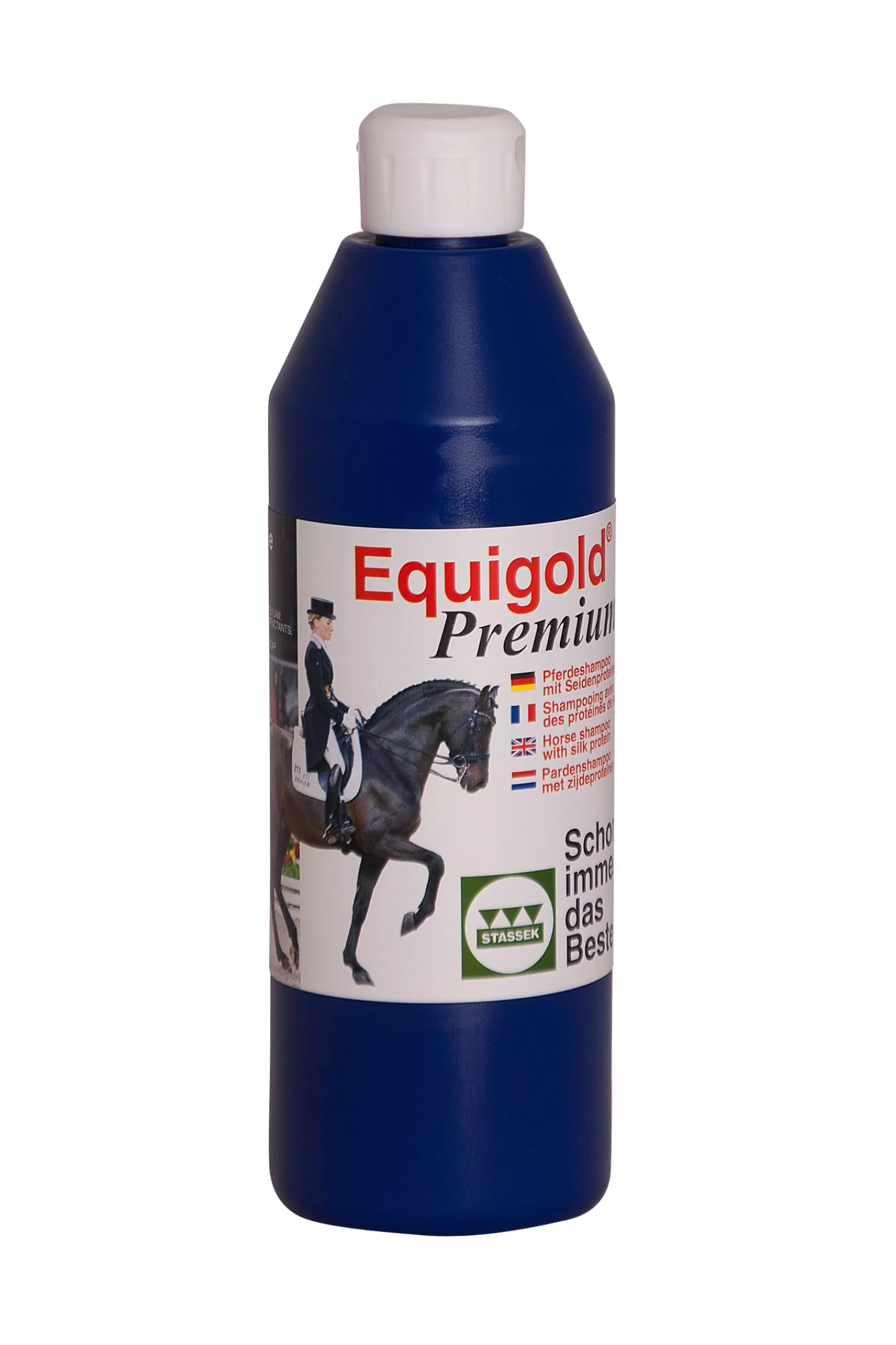 stassek Cura Del Manto, Della Pelle E Della Criniera | Equigold Premium Shampoo Per Cavalli, 500 Ml Yellow