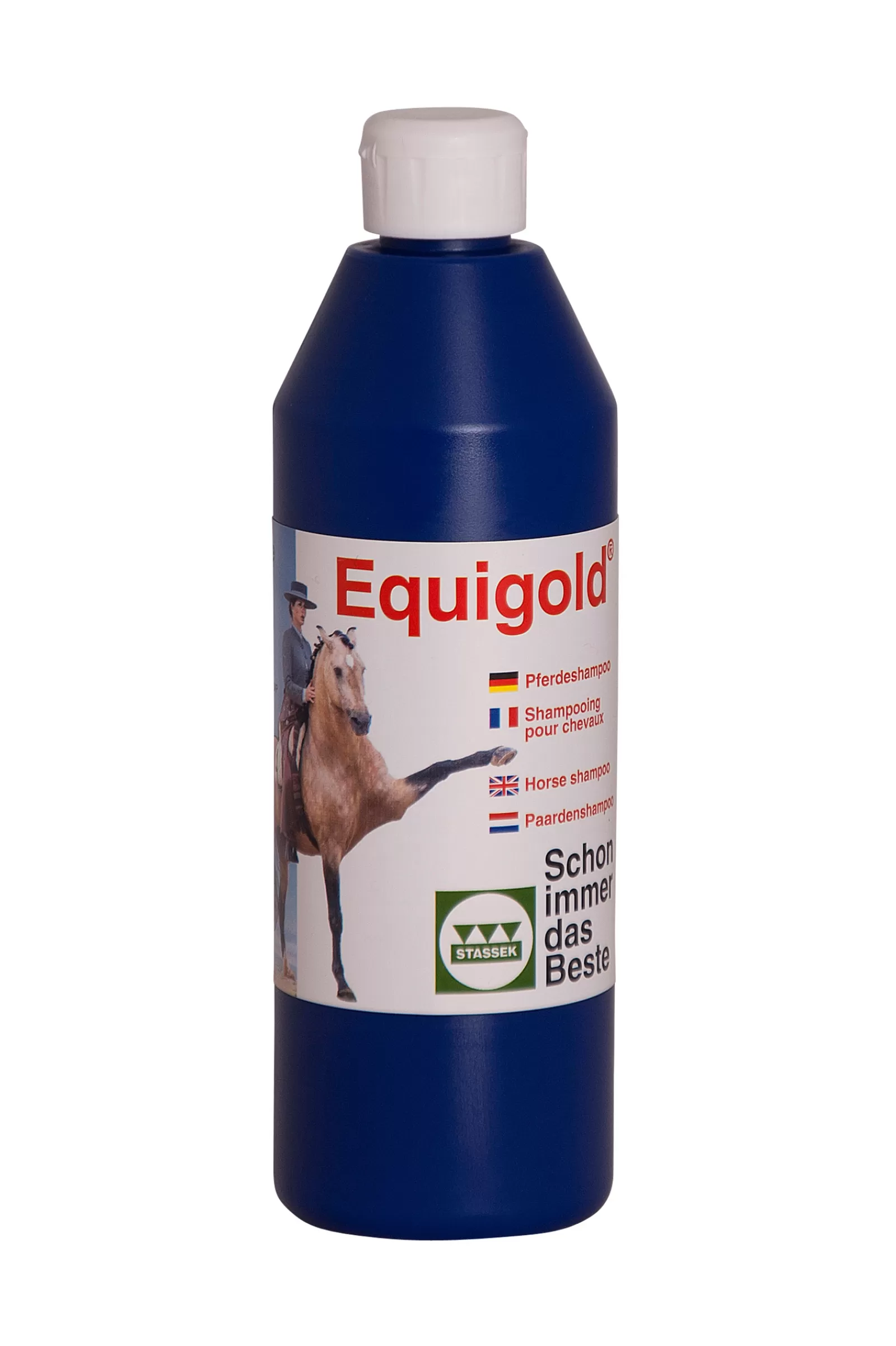 stassek Cura Del Manto, Della Pelle E Della Criniera | Equigold Shampoo Per Cavalli, 500 Ml Dark Yellow