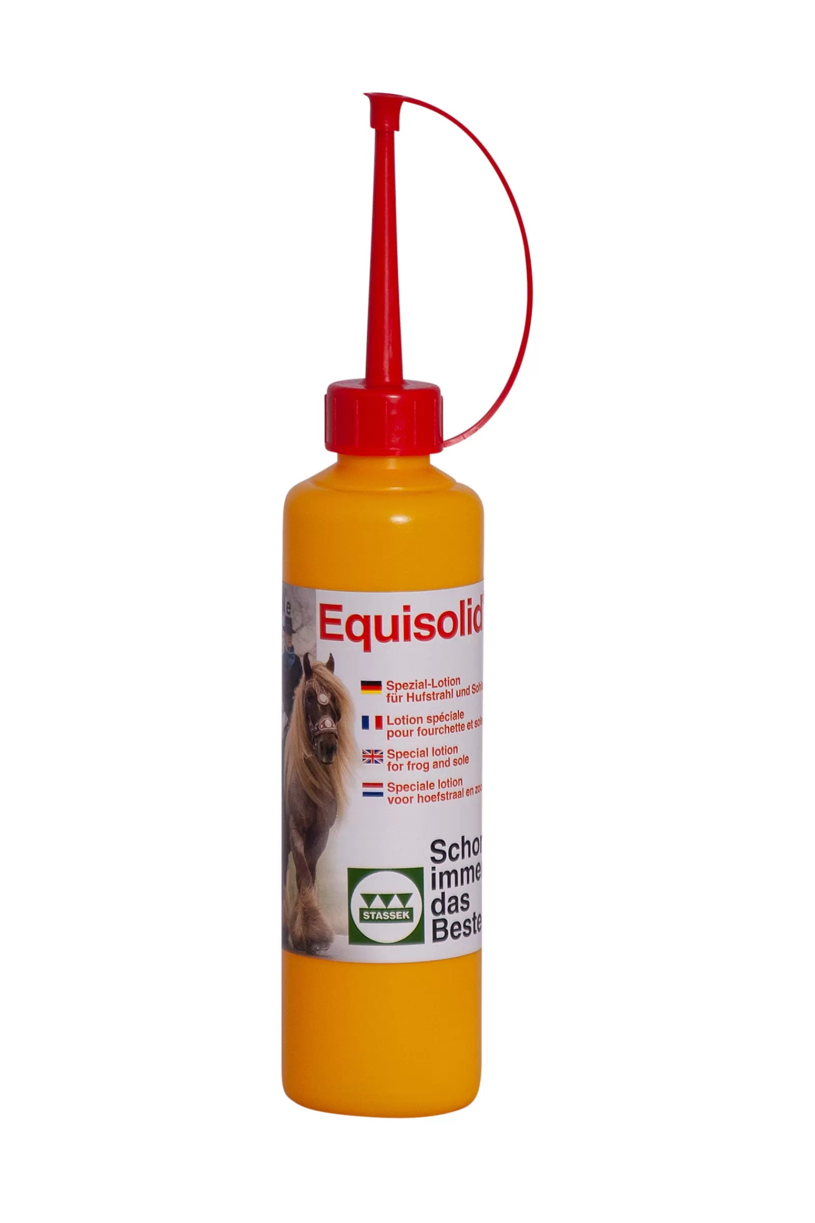 stassek Cura Dello Zoccolo | Equisolid Frog And Sole Lotion With Nozzle, 250 Ml Yellow/Brown