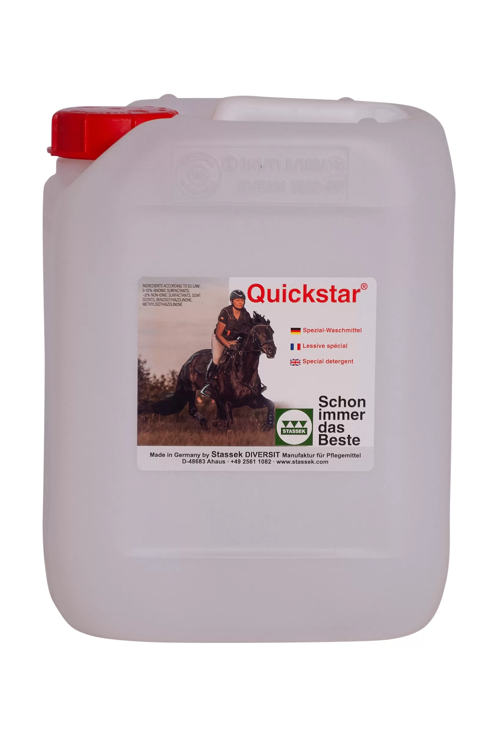 stassek Manutenzione Dell Attrezzatura | Quickstar Detergente Per La Cura Della Pelle E Della Lana, 5 Litri Clear