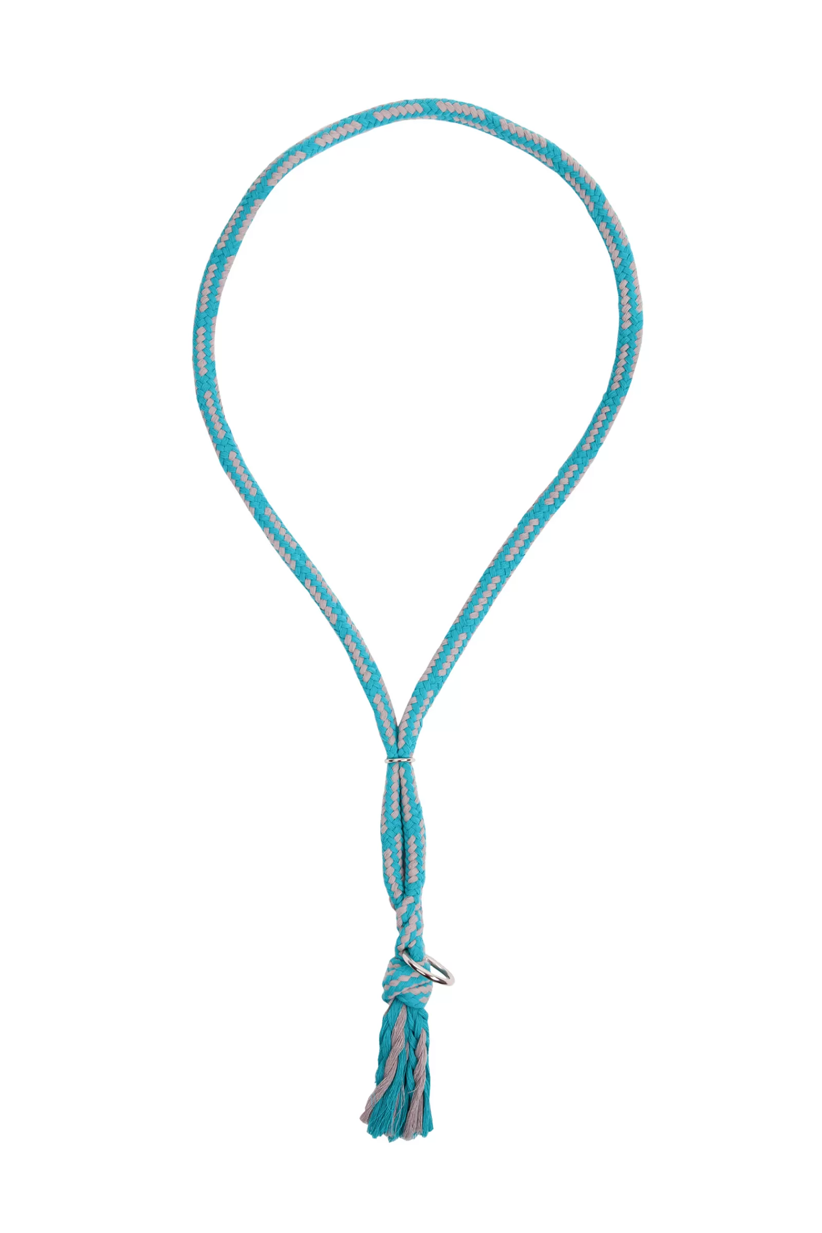 usg Accessori Per Briglie | Corda Morbida Per Collo Grey/ Aqua Blue