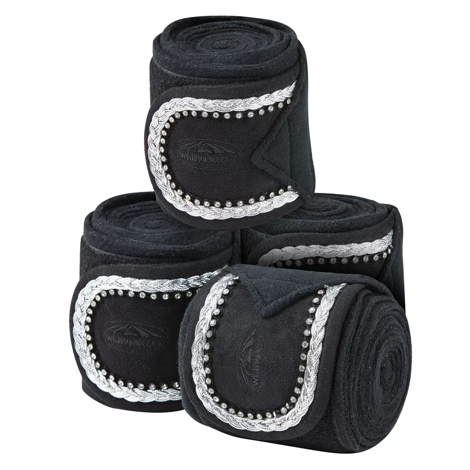 weatherbeeta Fasce | Fleece Bling Bandage 3.5M (4 Pezzi/Set) Black